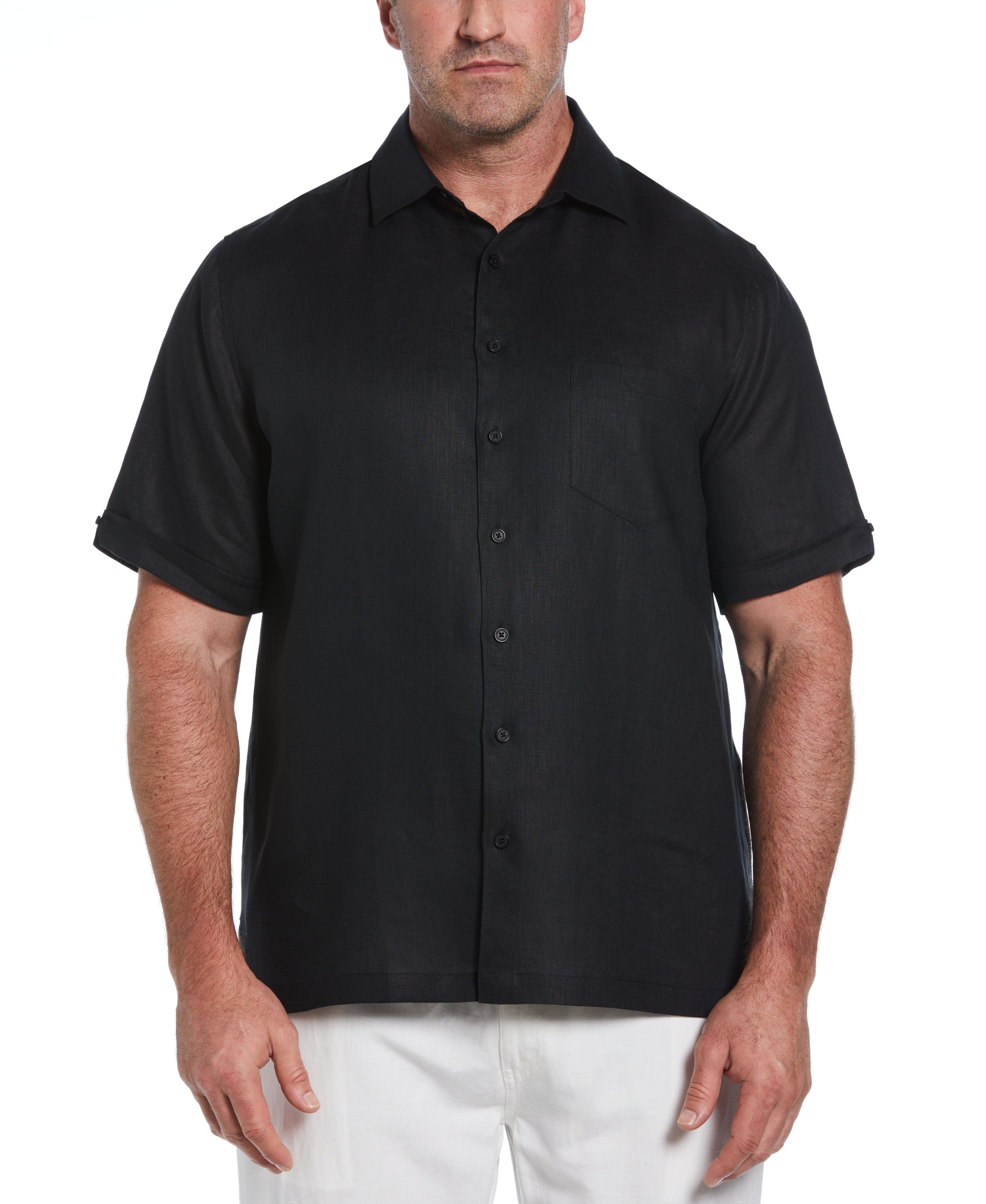 Big & Tall Classic Linen Solid Shirt - Image 7