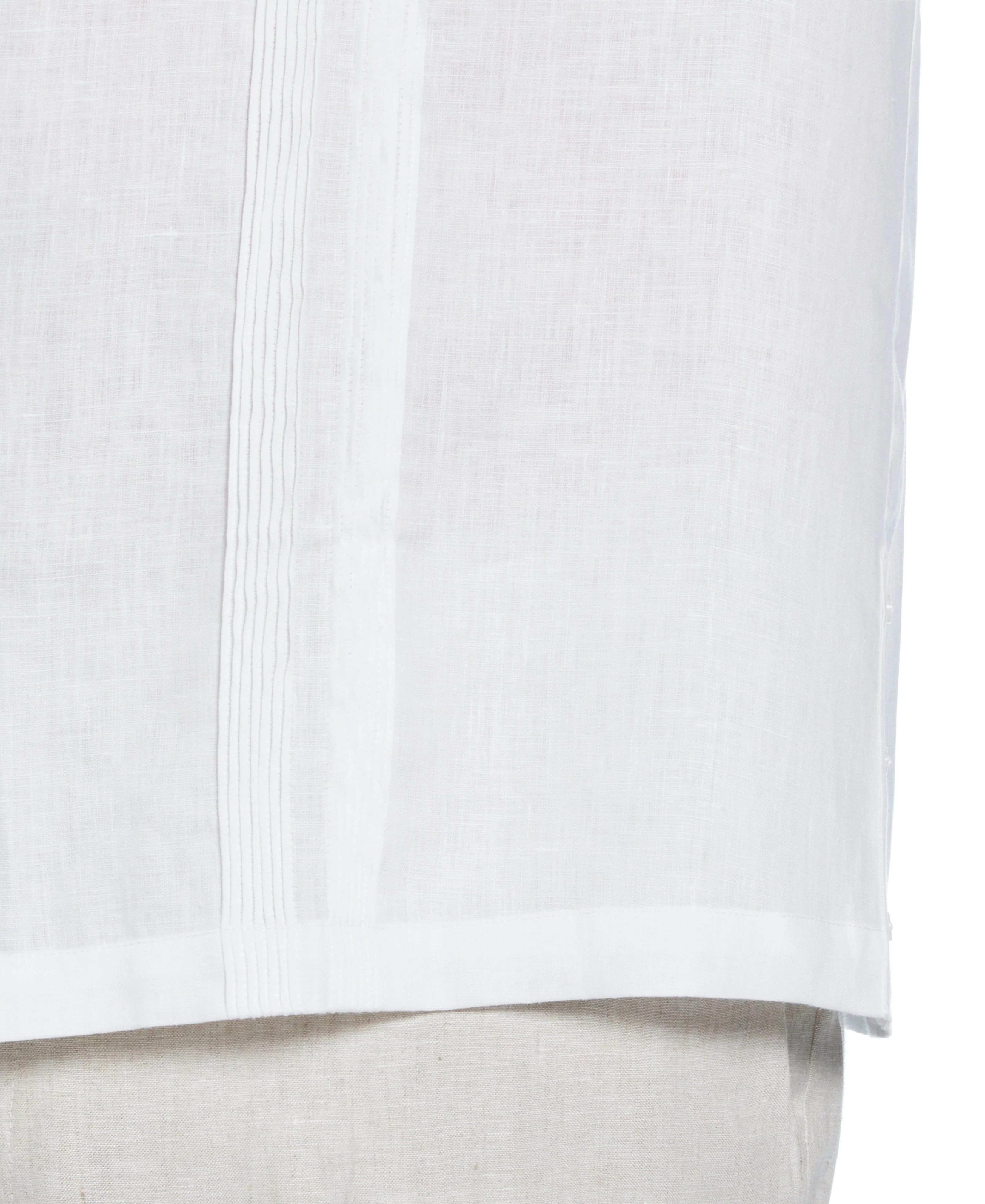 Big & Tall Linen Multi Pintuck Guayabera Shirt - Image 3