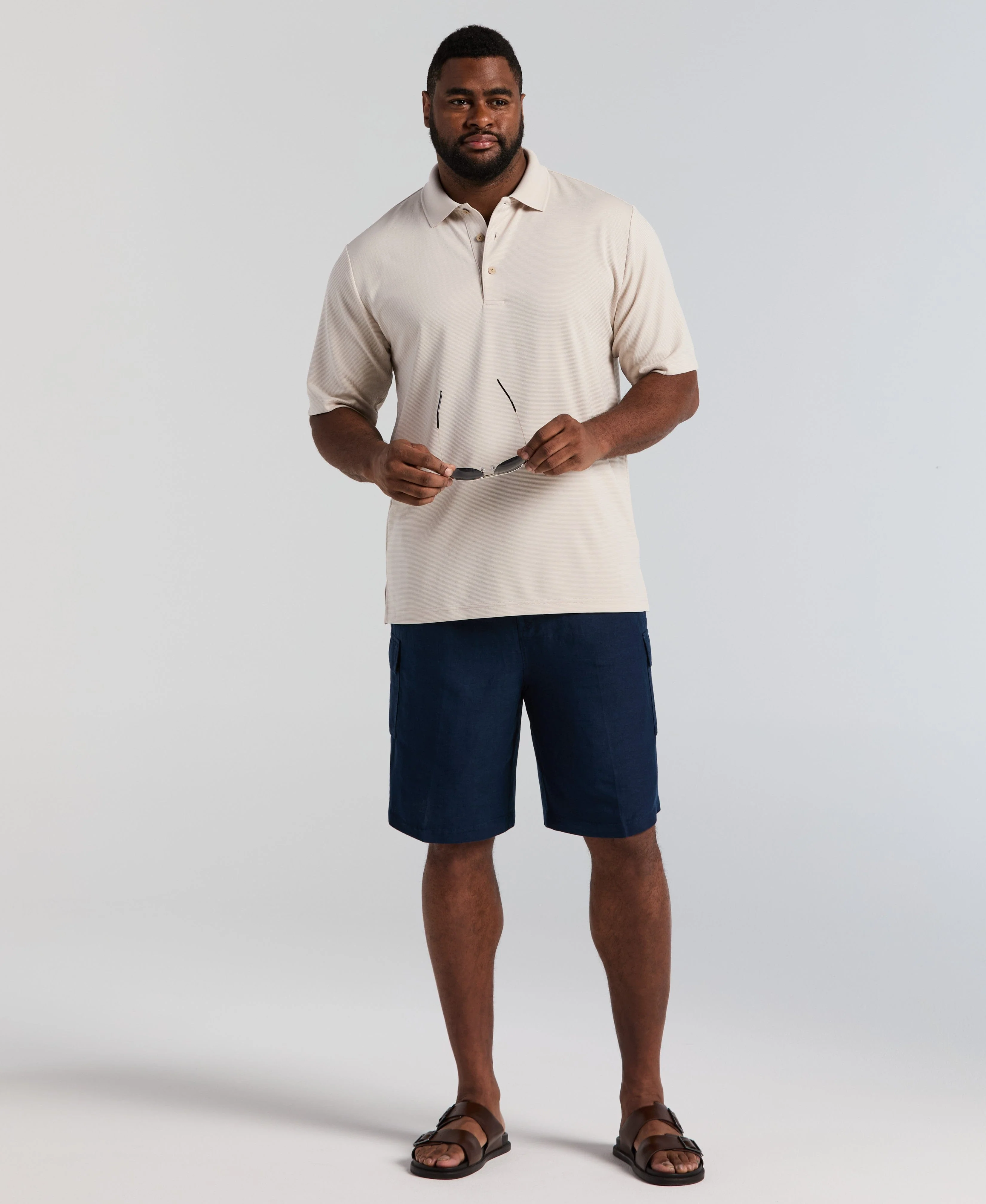 Big & Tall Solid Textured Polo - Image 29