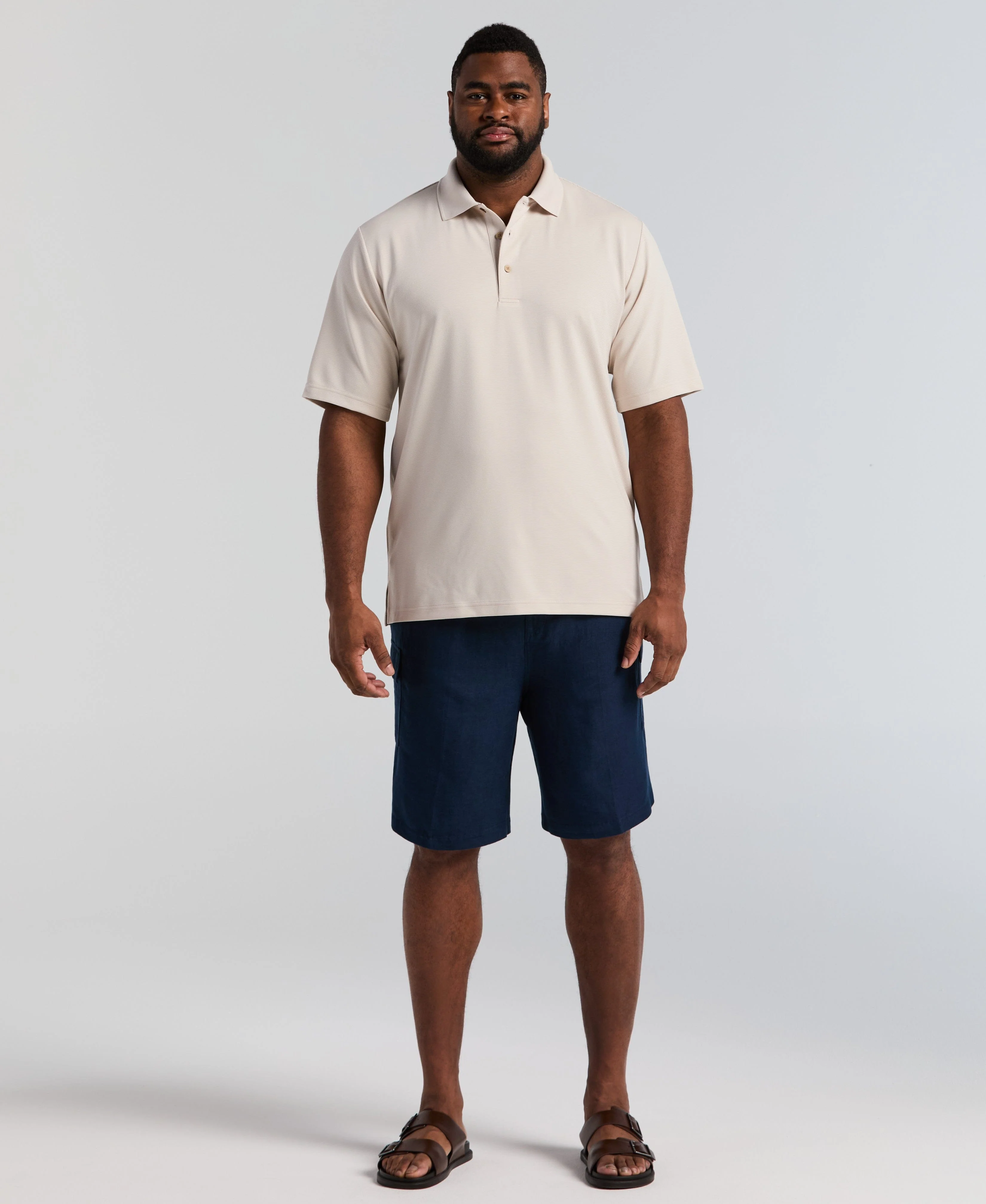 Big & Tall Solid Textured Polo - Image 31