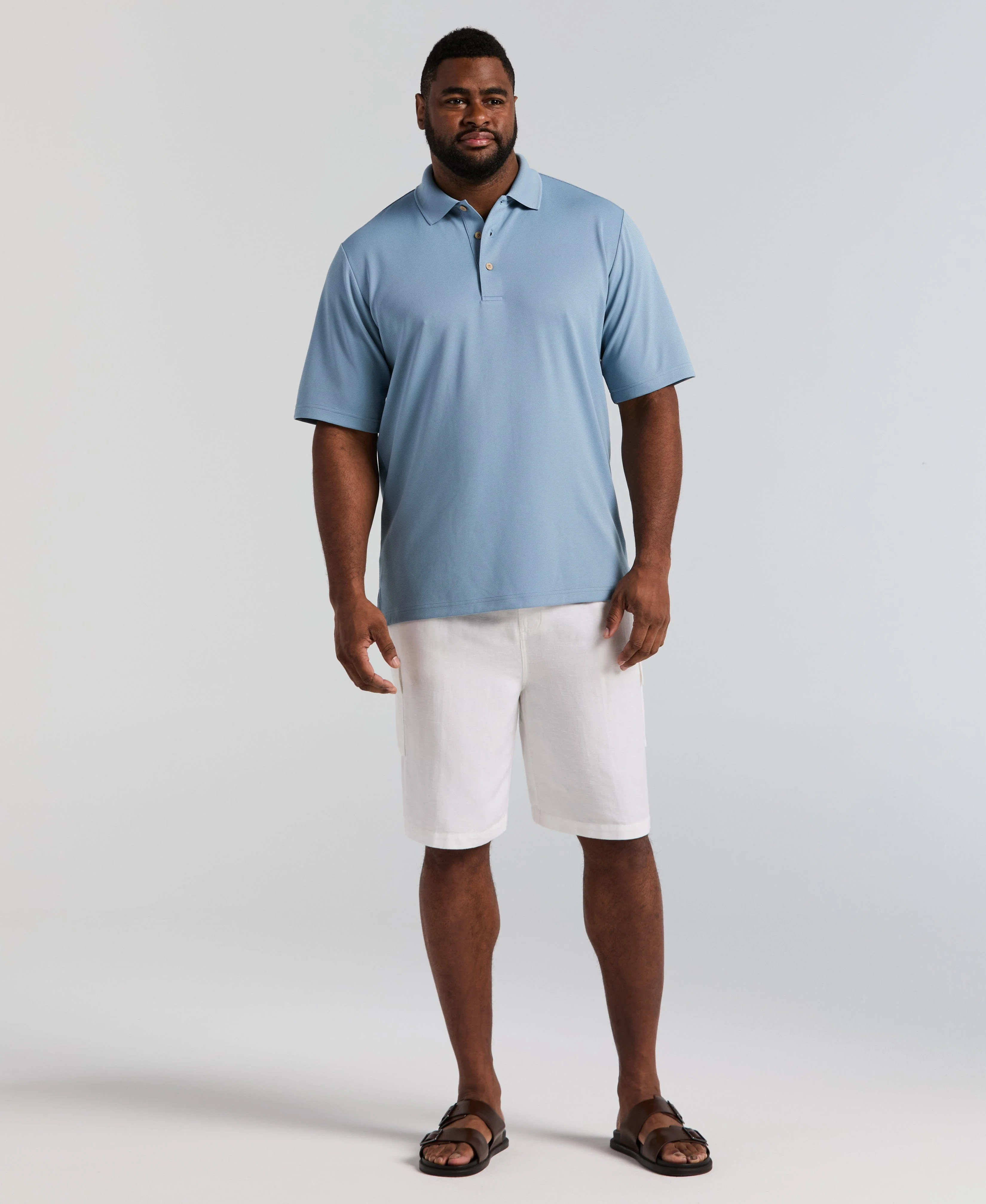 Big & Tall Solid Textured Polo - Image 5