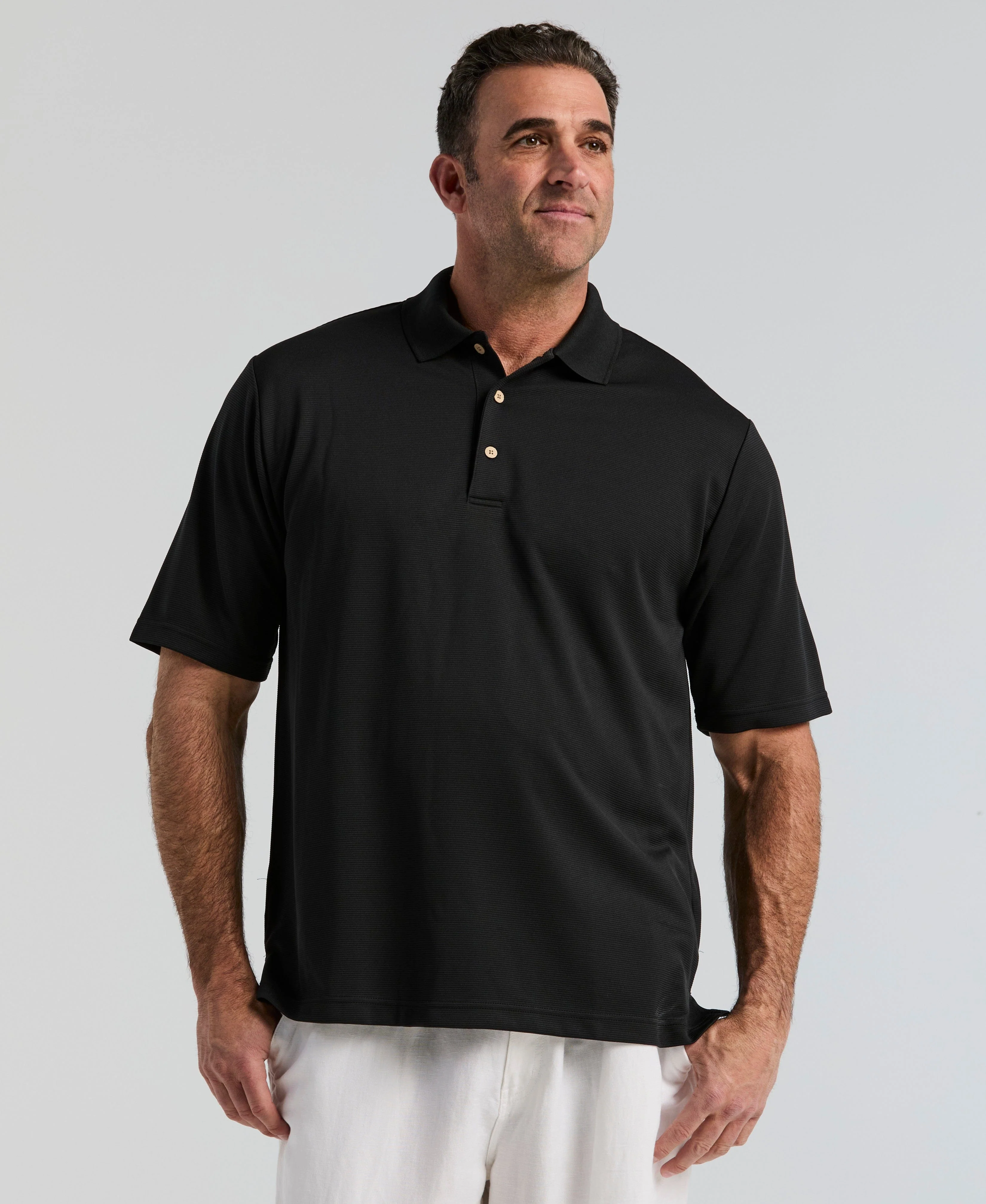 Big & Tall Solid Textured Polo - Image 57