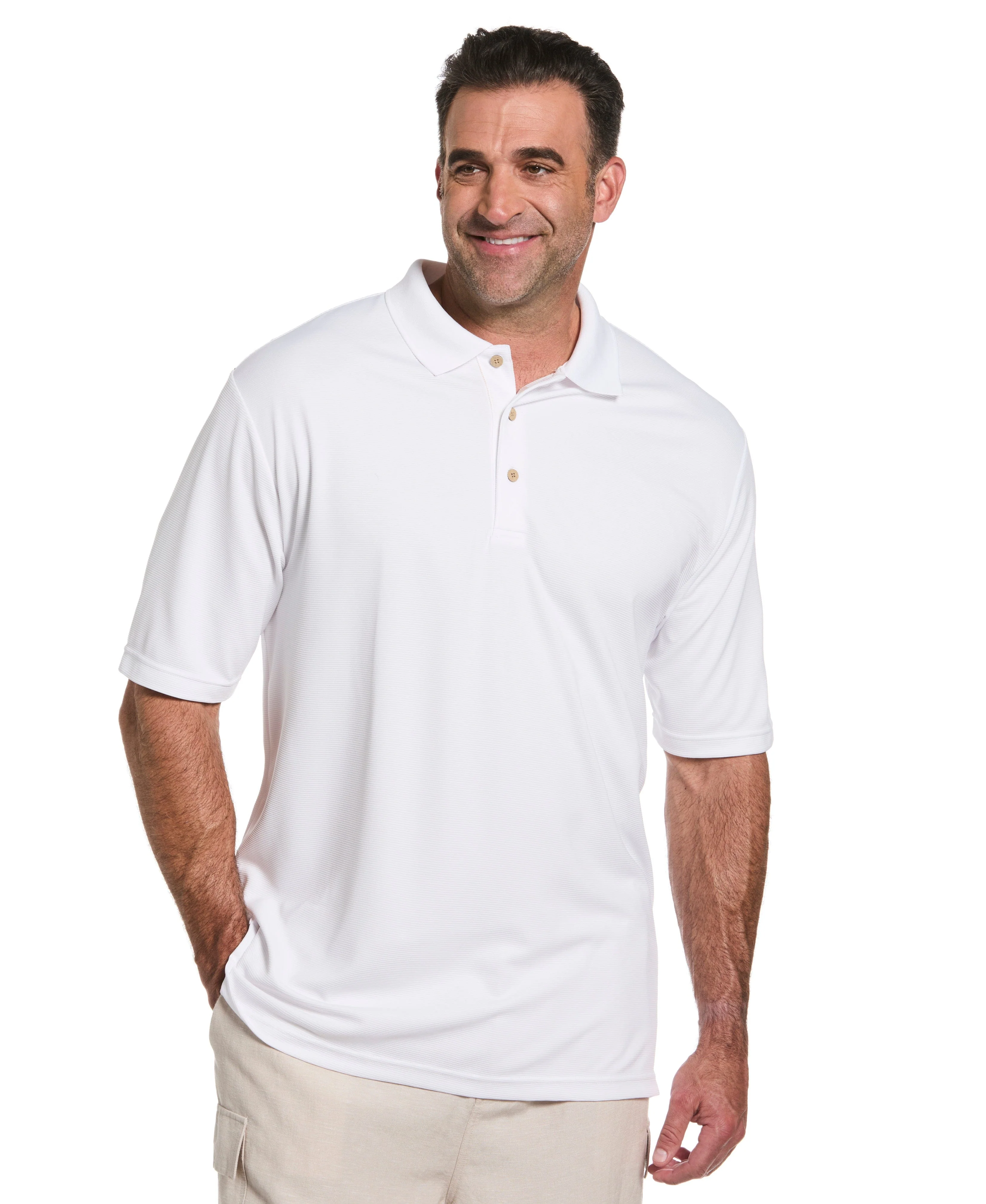 Big & Tall Solid Textured Polo - Image 68