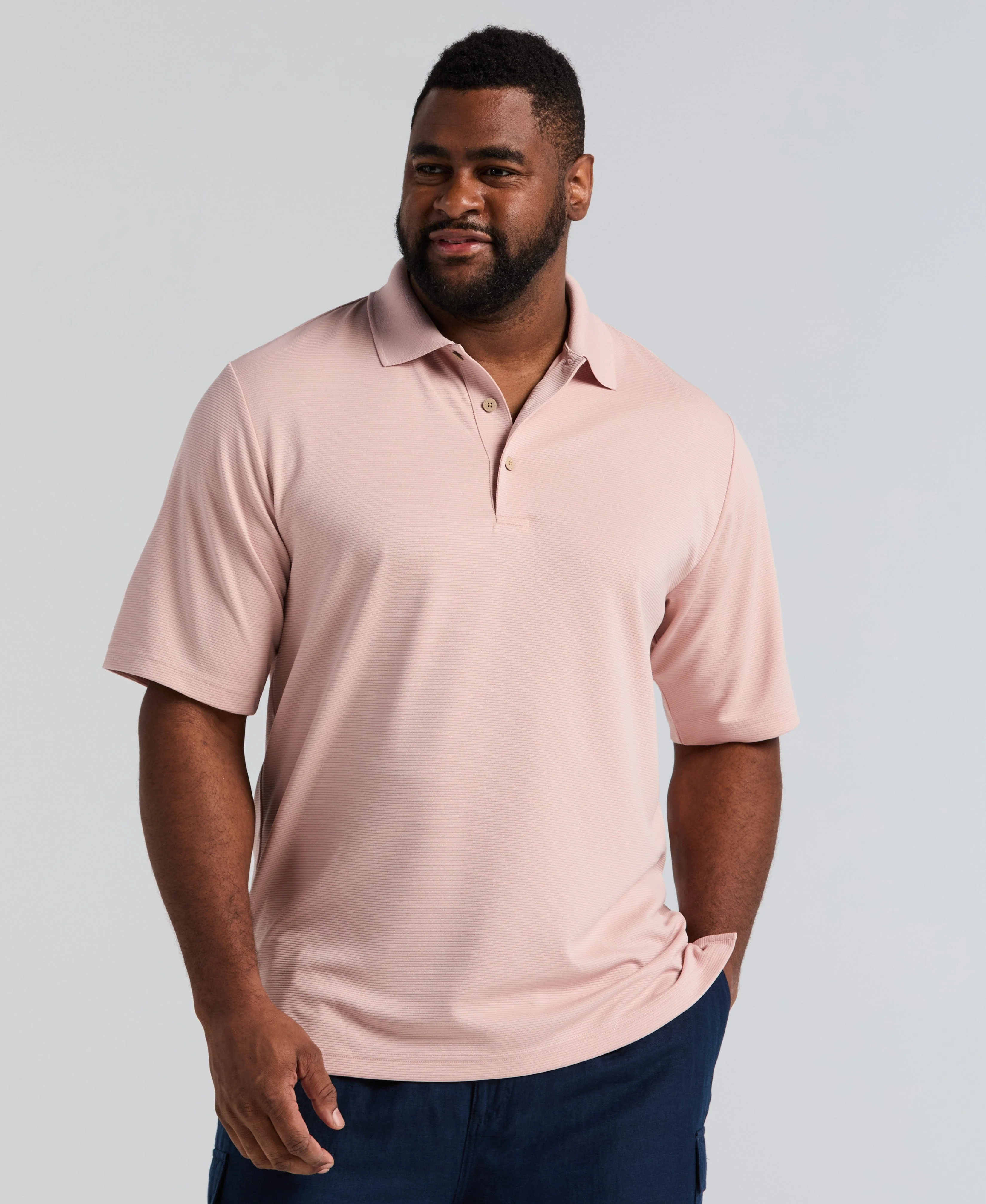 Big & Tall Solid Textured Polo - Image 7