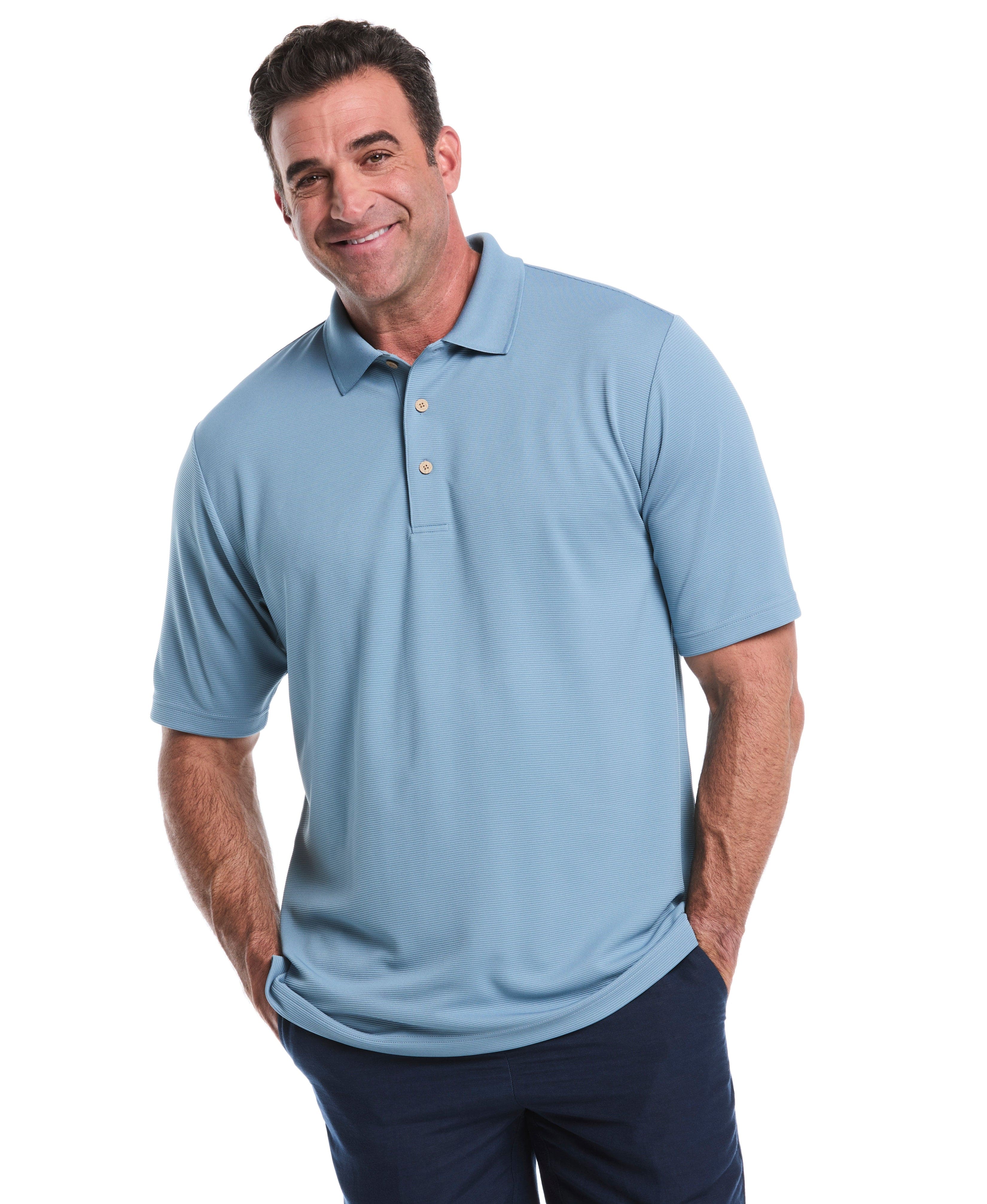 Big & Tall Solid Textured Polo - Image 87