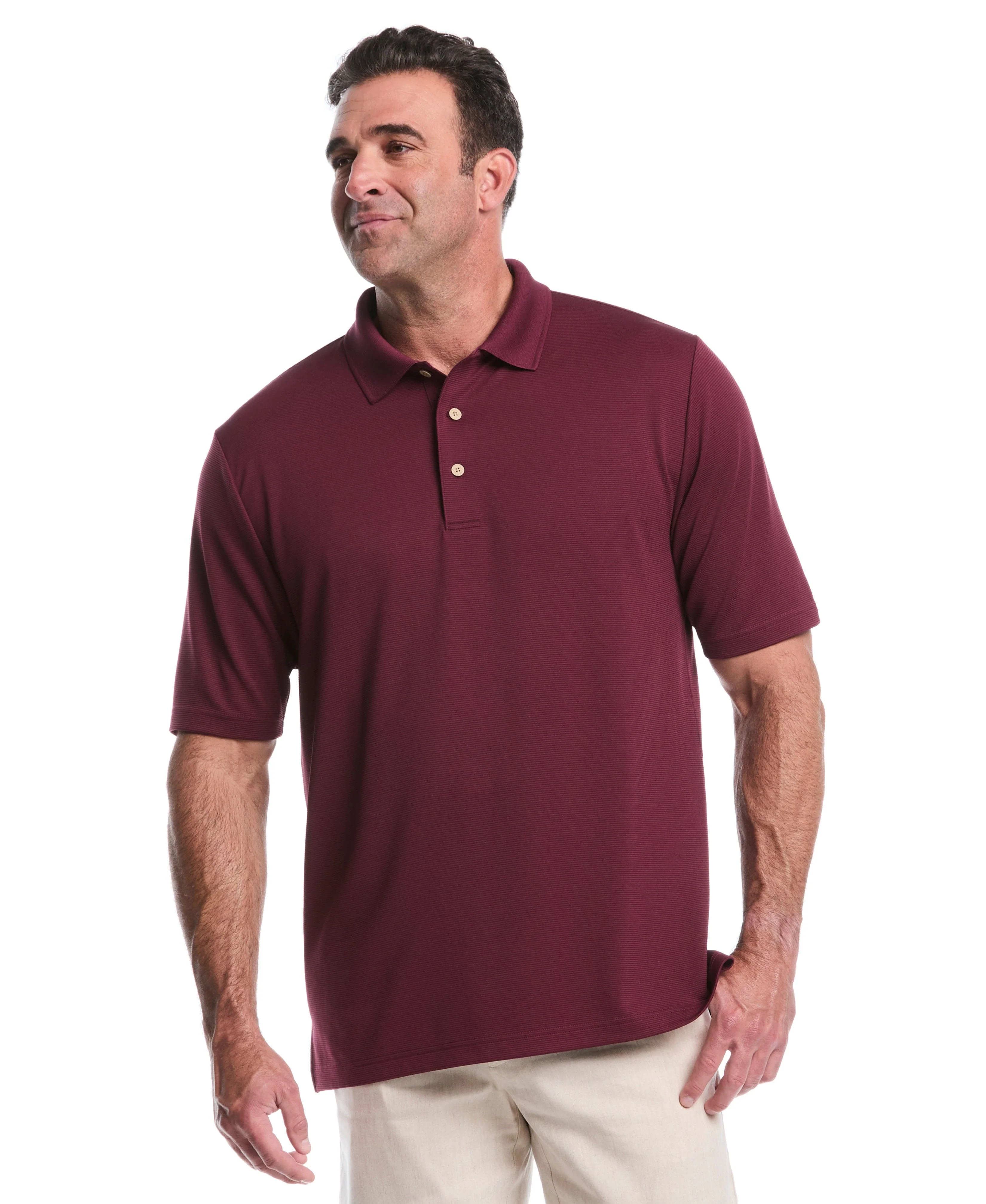 Big & Tall Solid Textured Polo - Image 99