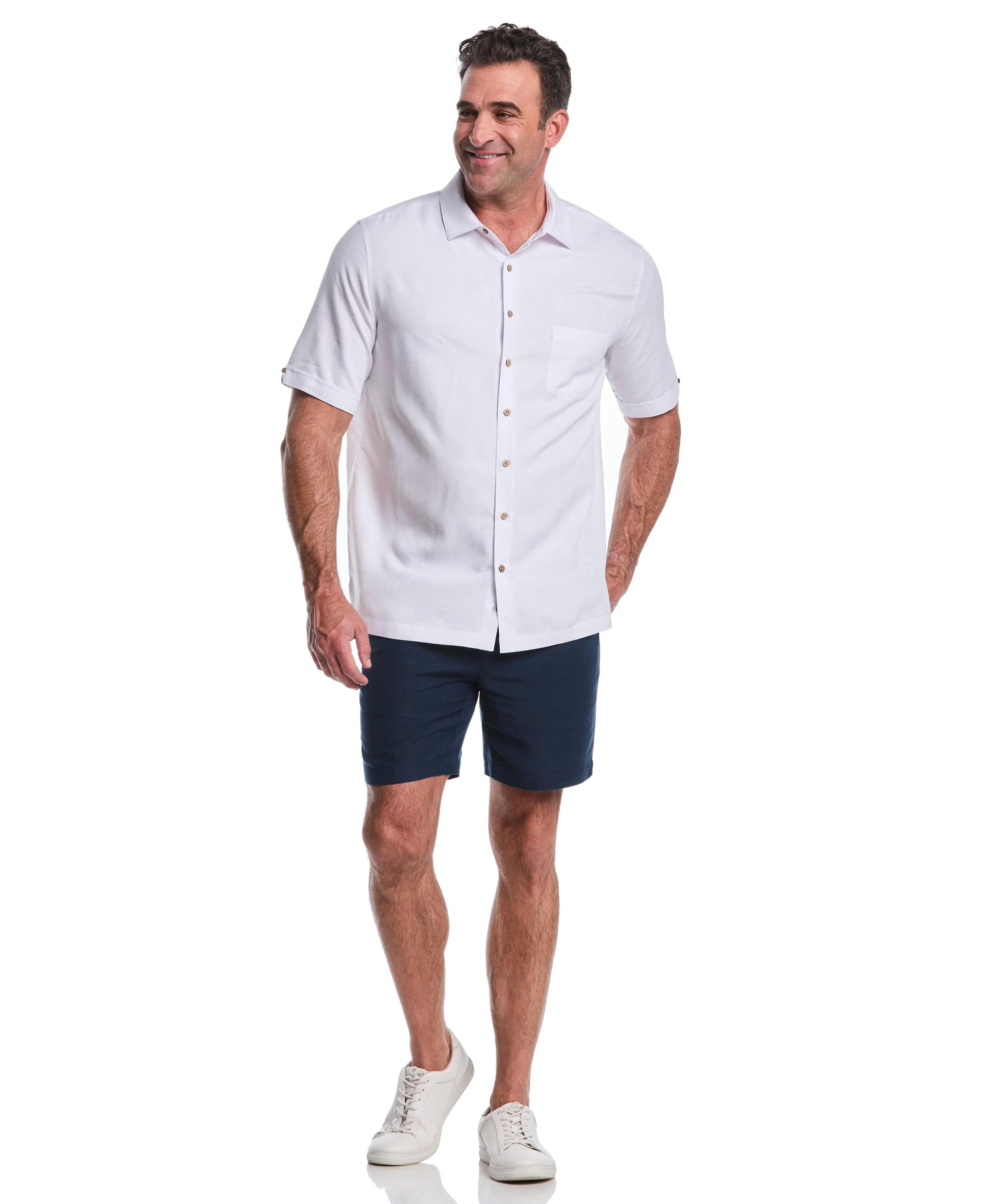 Big & Tall Palm Print Shirt - Image 15