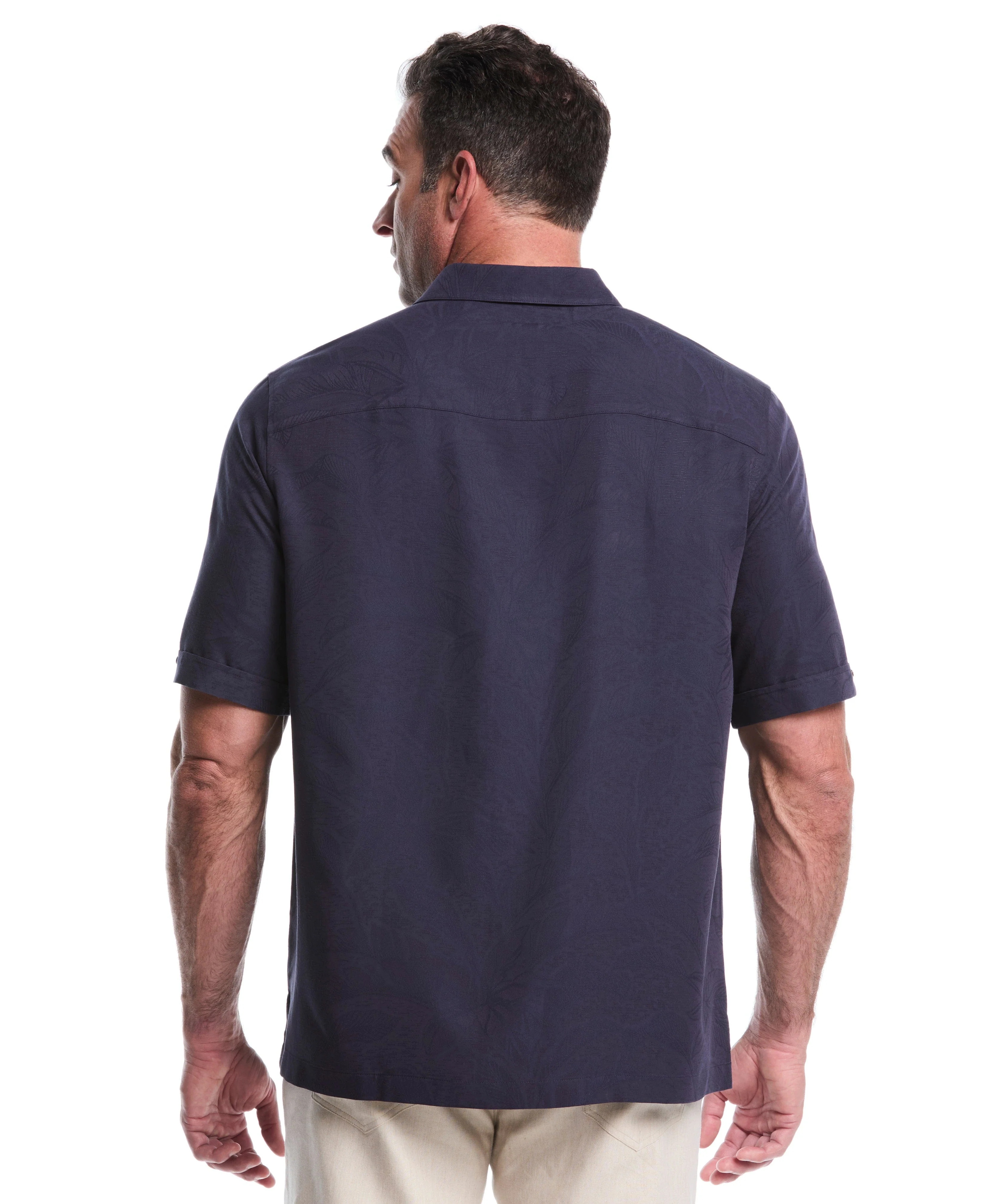 Big & Tall Palm Print Shirt - Image 19