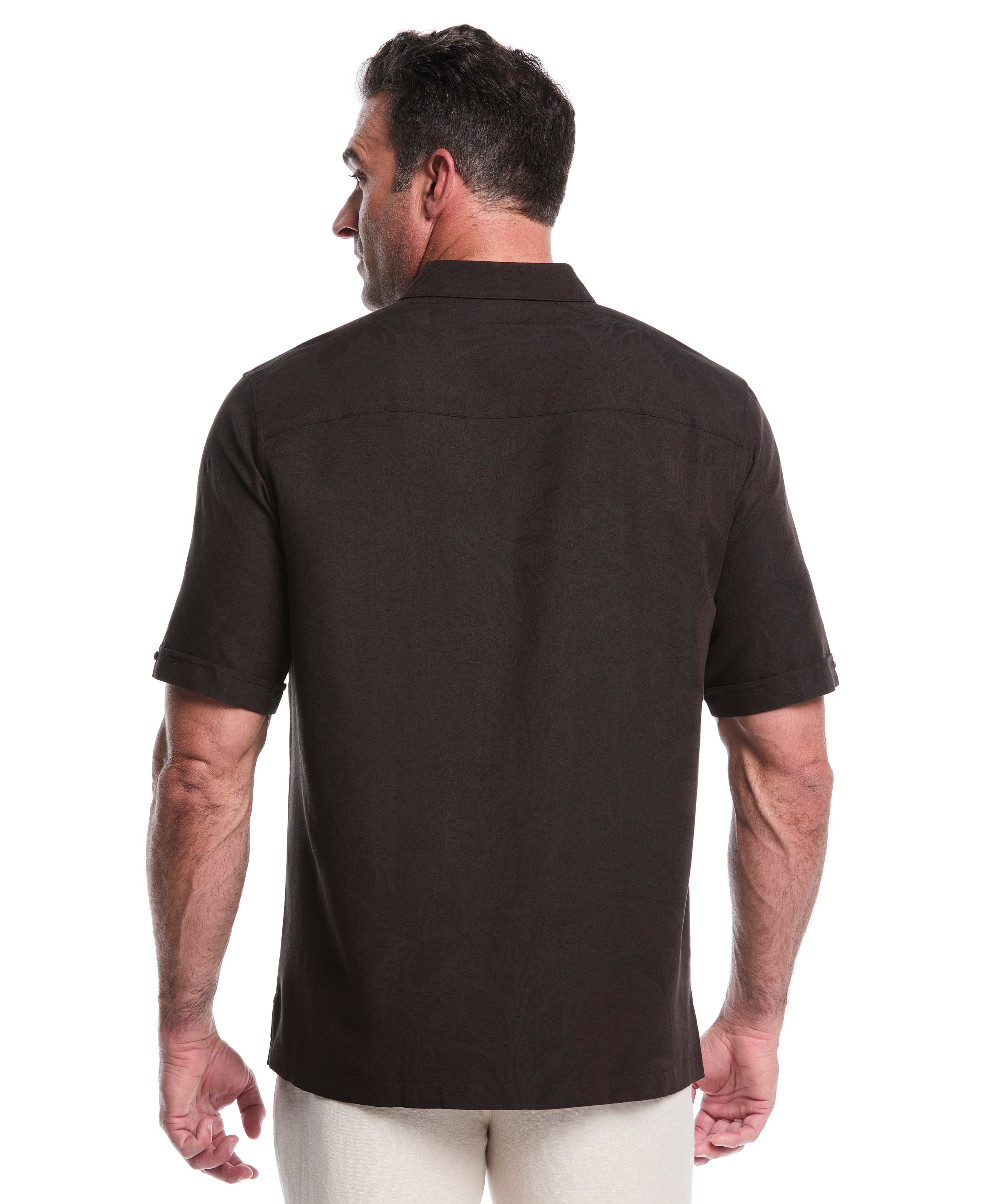 Big & Tall Palm Print Shirt - Image 25