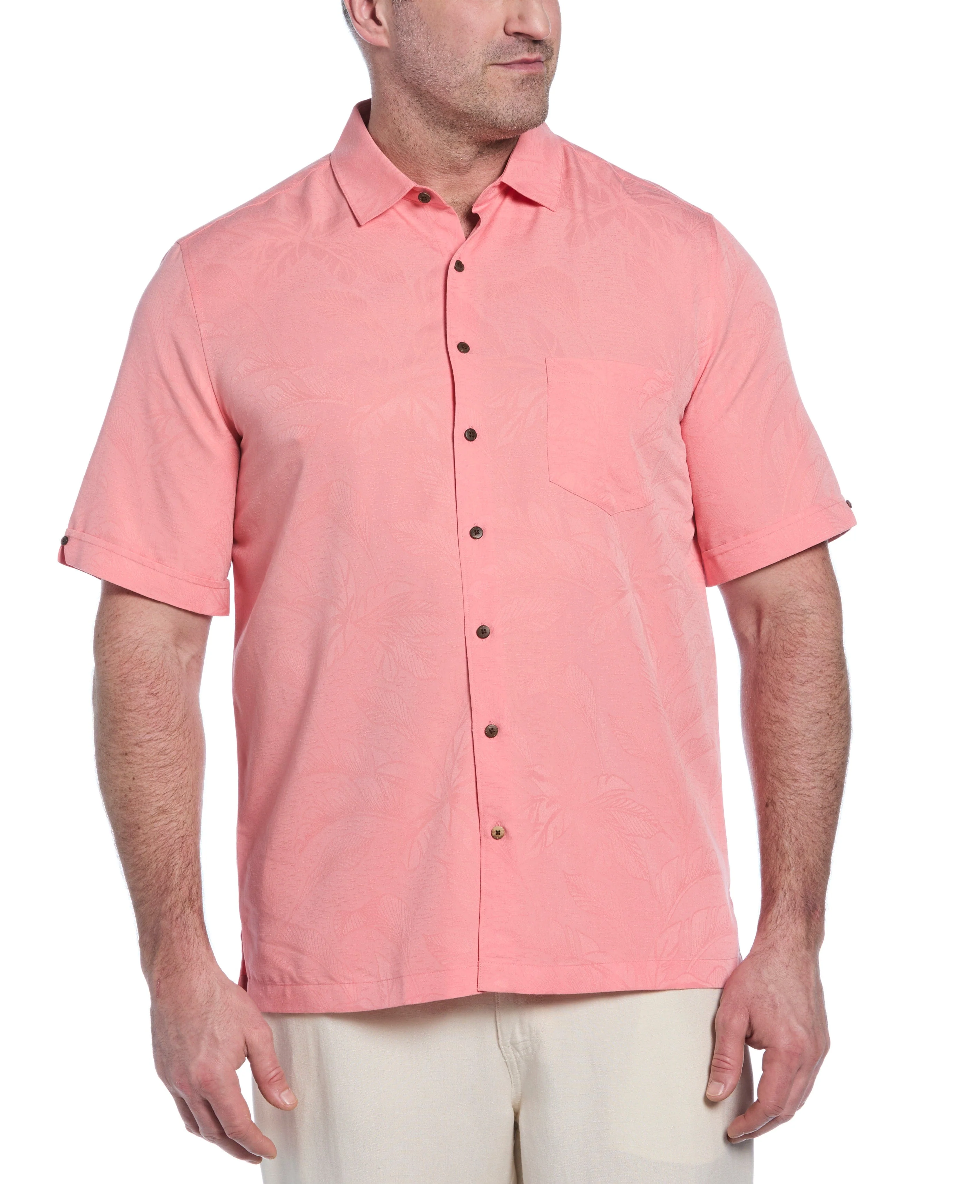 Big & Tall Palm Print Shirt - Image 30