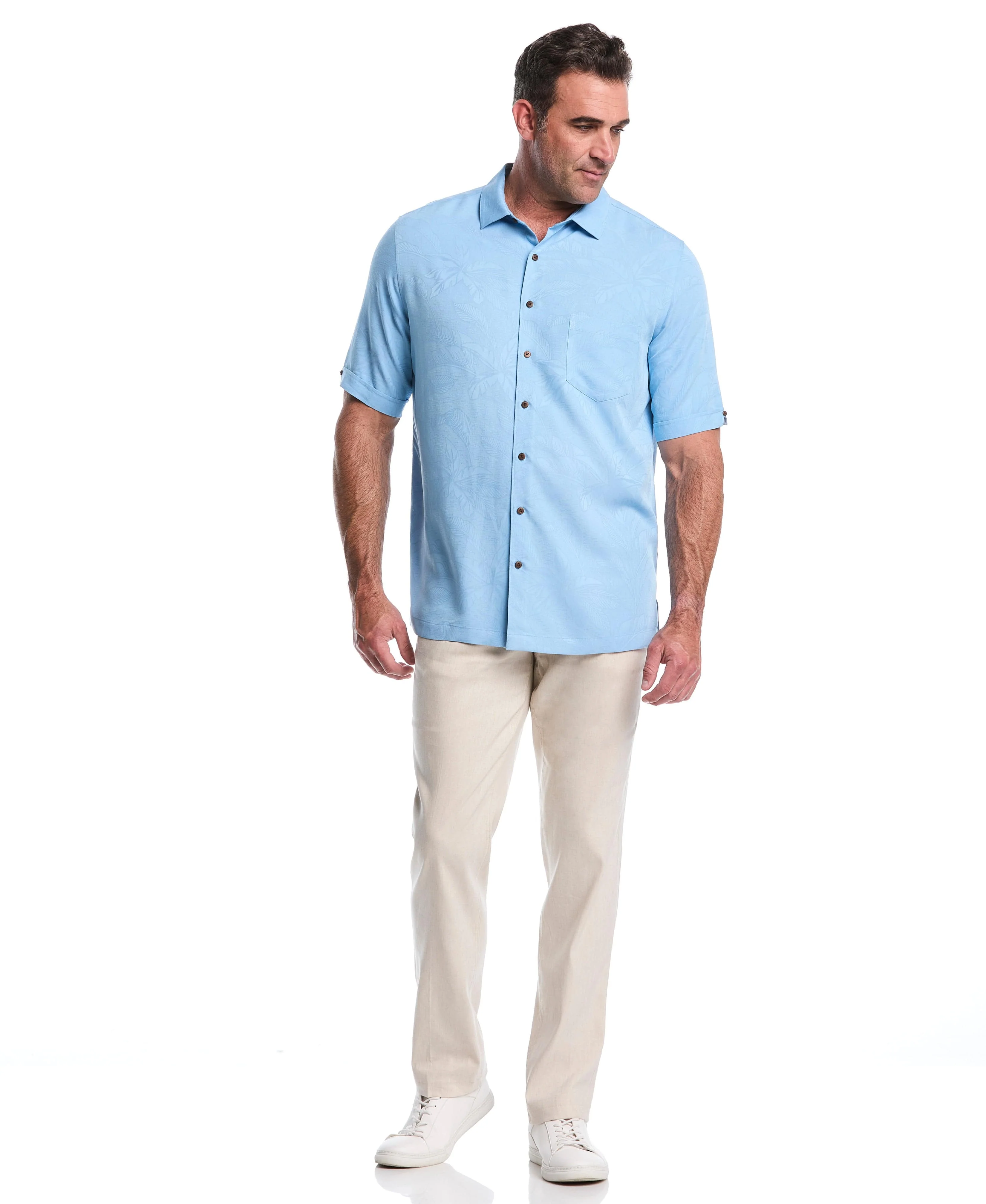 Big & Tall Palm Print Shirt - Image 4
