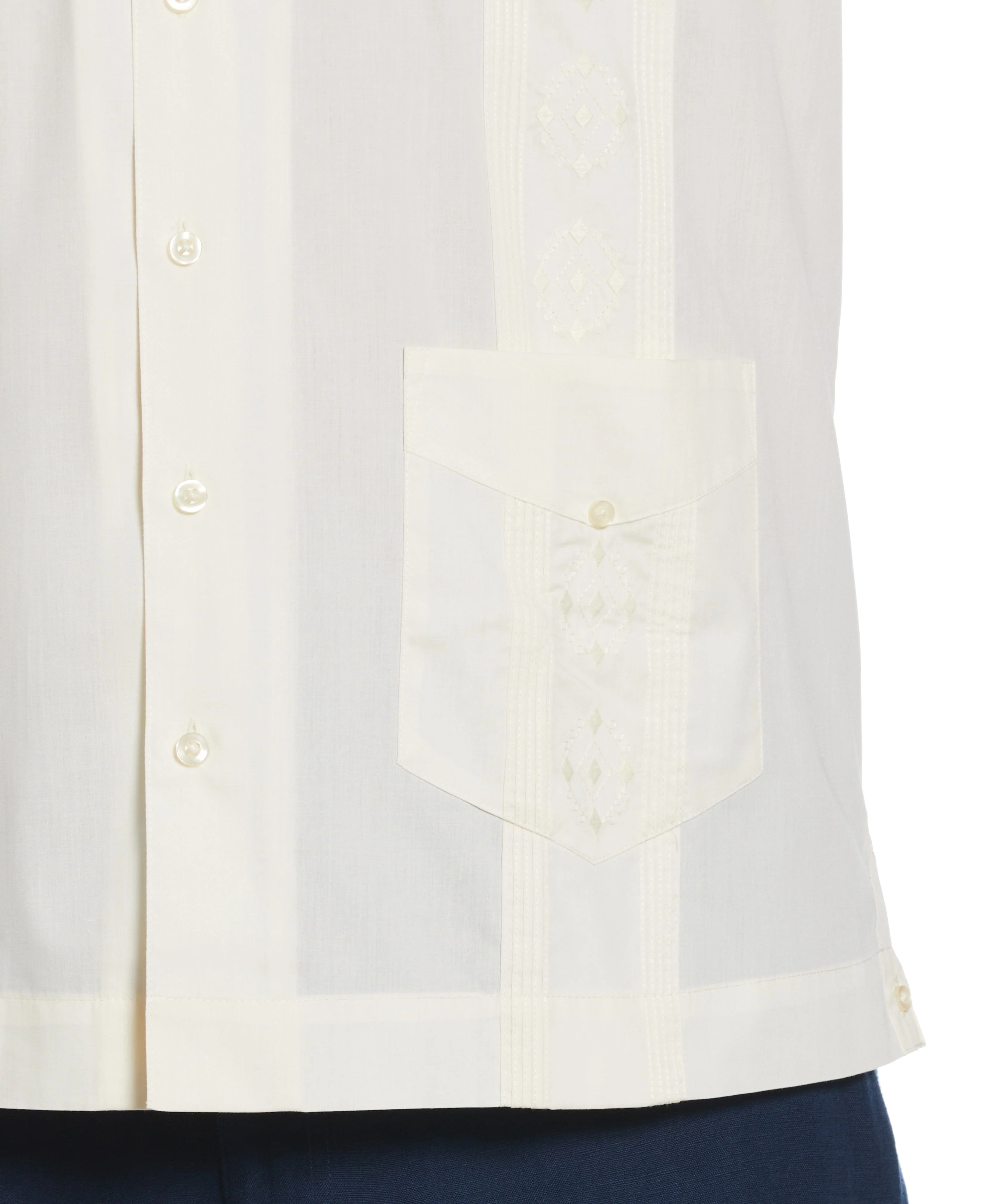 Big & Tall Authentic Embroidered Guayabera Shirt - Image 20