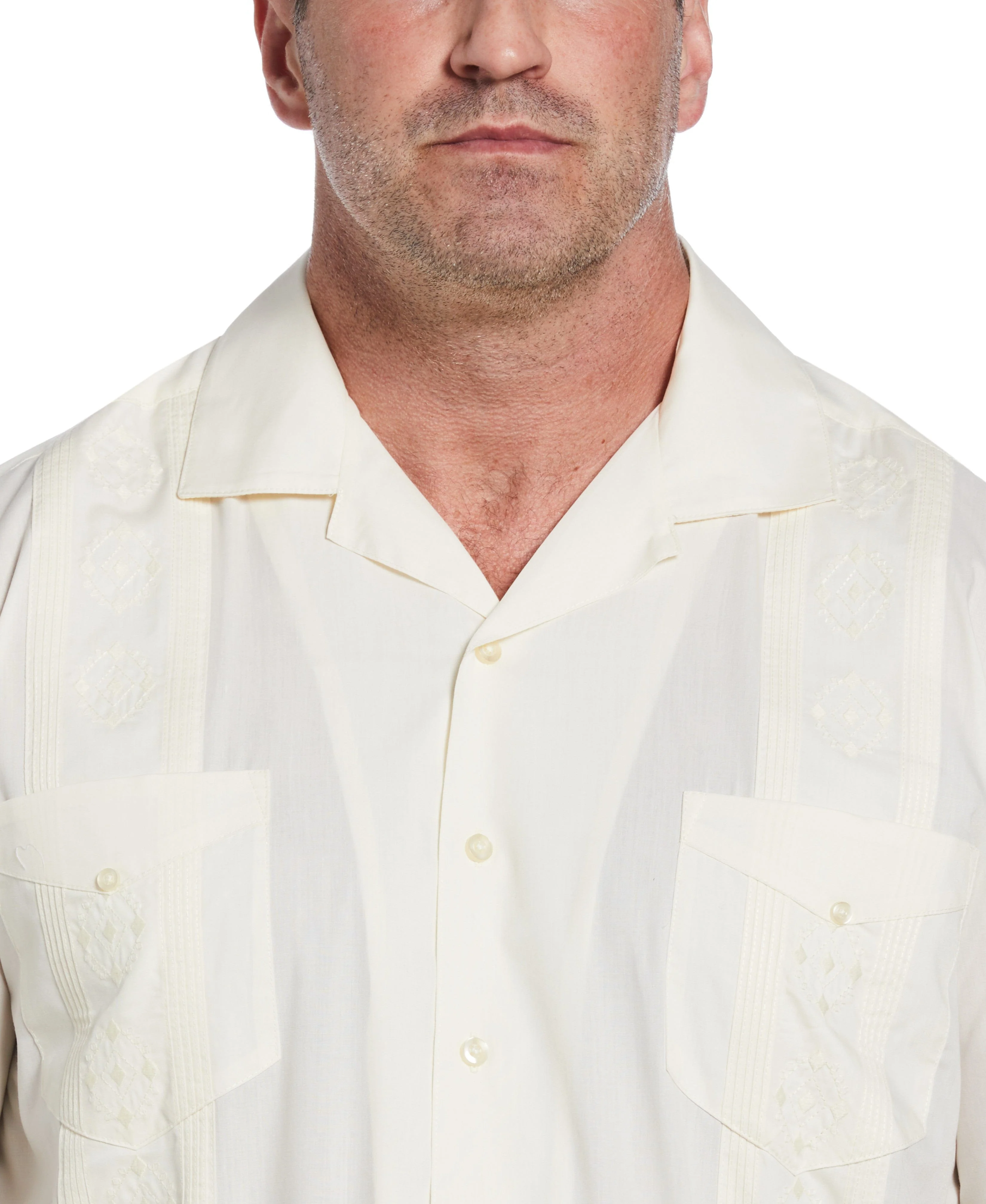 Big & Tall Authentic Embroidered Guayabera Shirt - Image 21