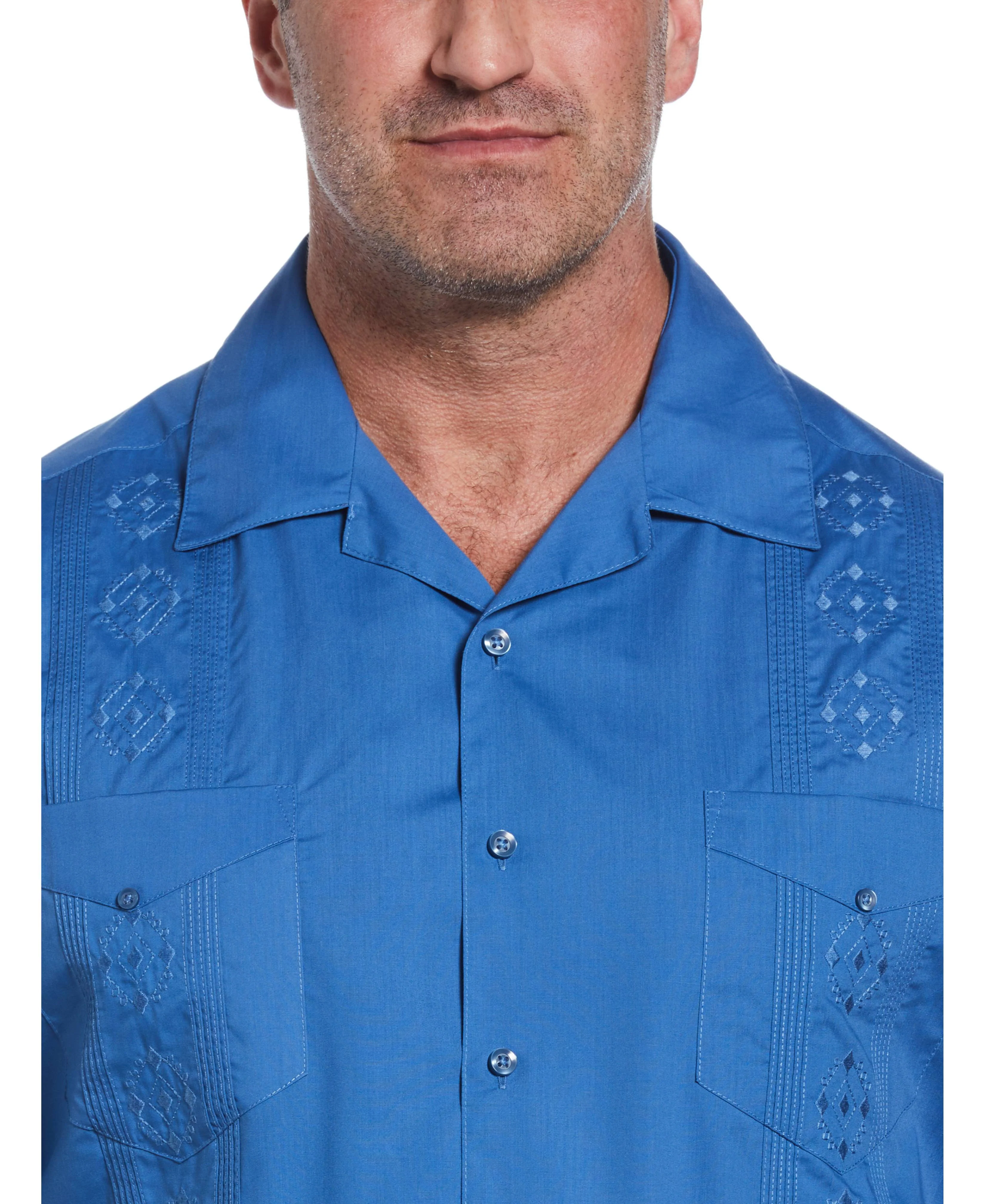 Big & Tall Authentic Embroidered Guayabera Shirt - Image 26