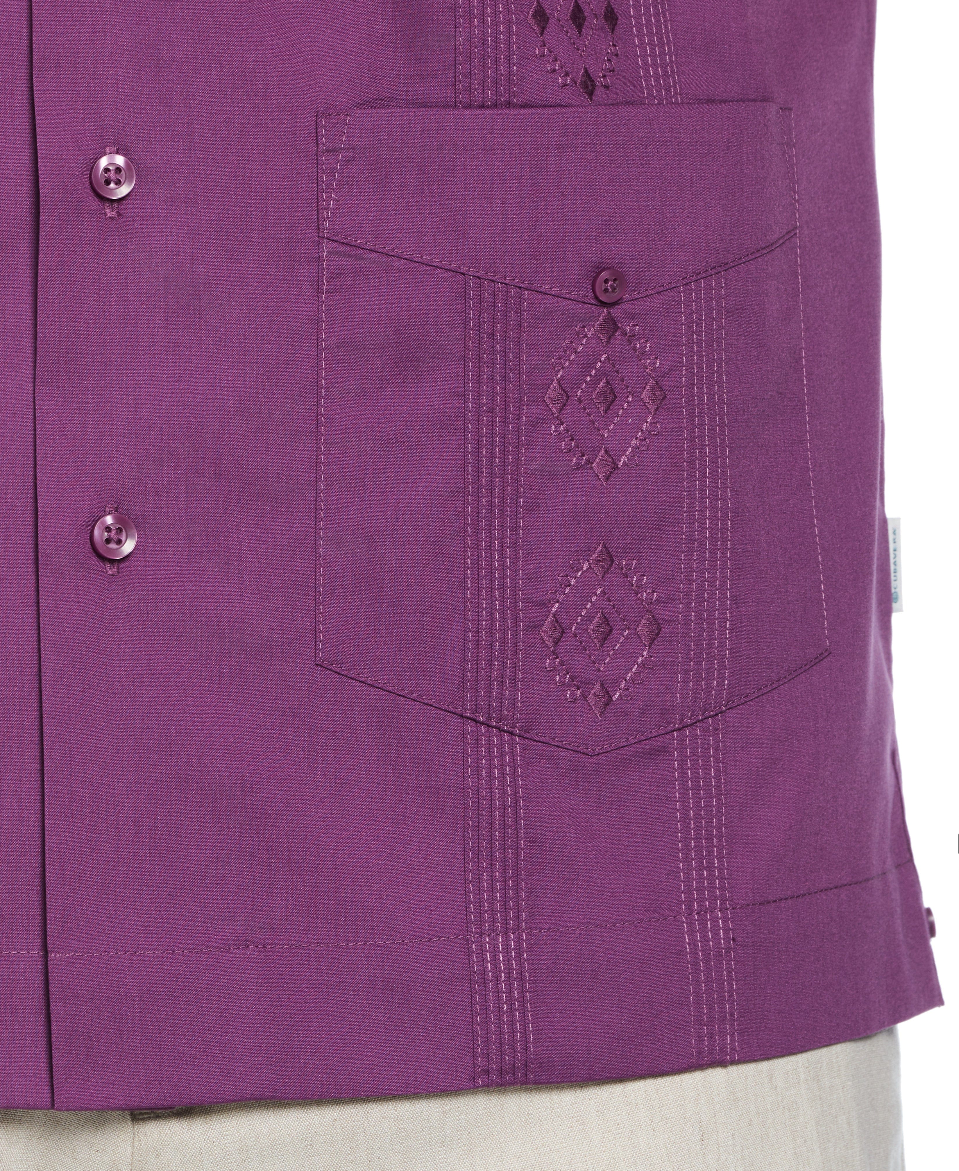 Big & Tall Authentic Embroidered Guayabera Shirt - Image 30