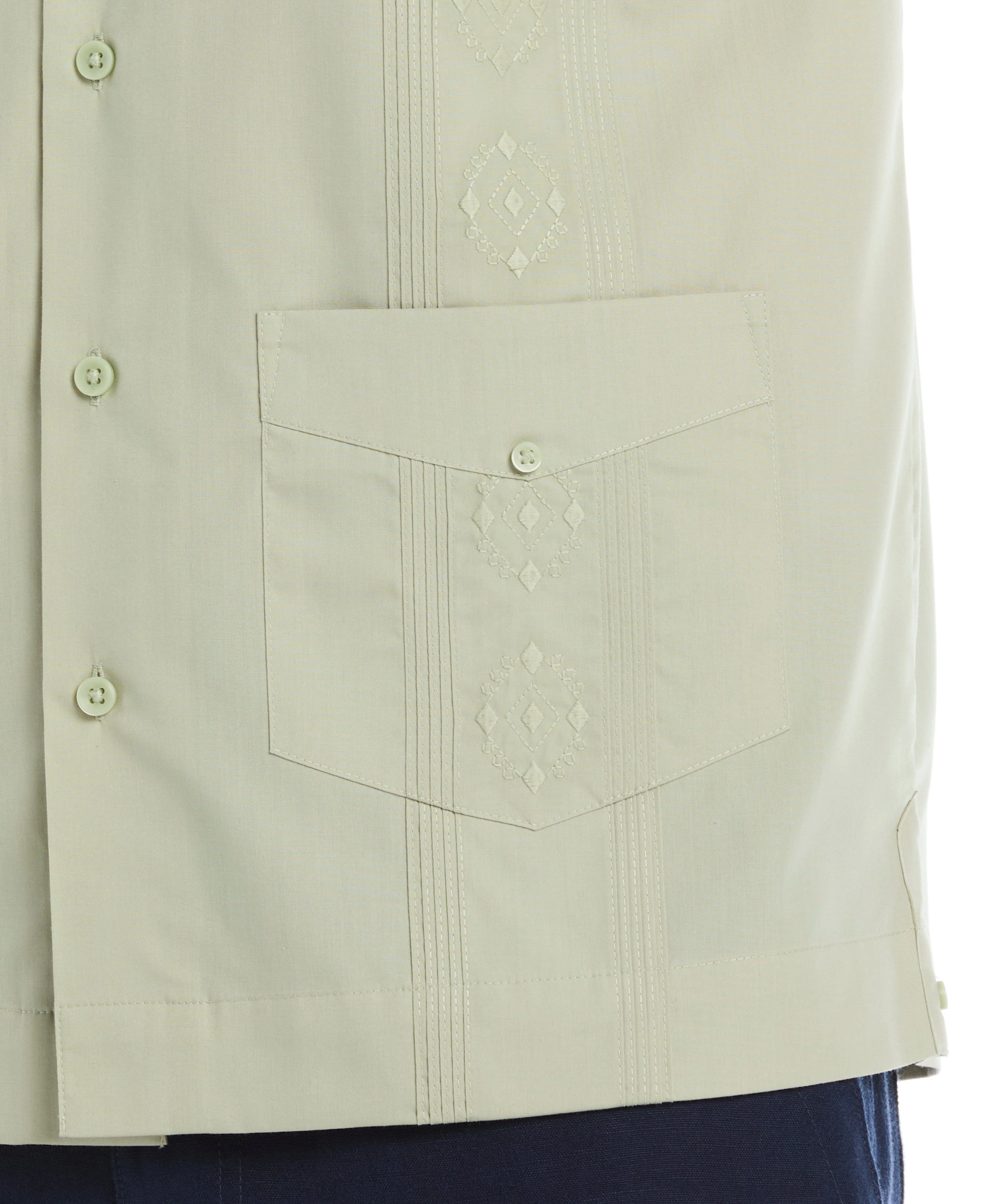 Big & Tall Authentic Embroidered Guayabera Shirt - Image 35