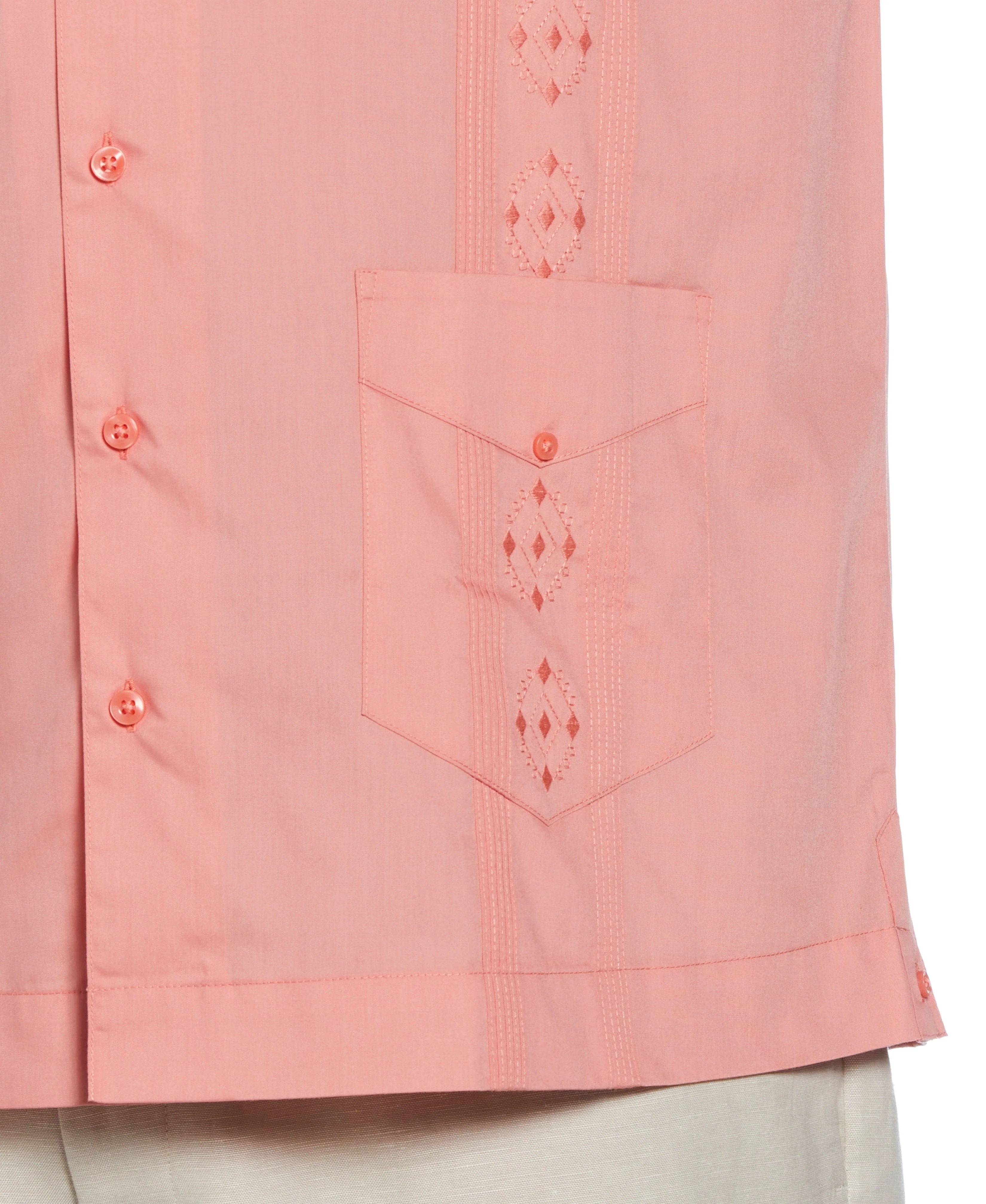 Big & Tall Authentic Embroidered Guayabera Shirt - Image 42