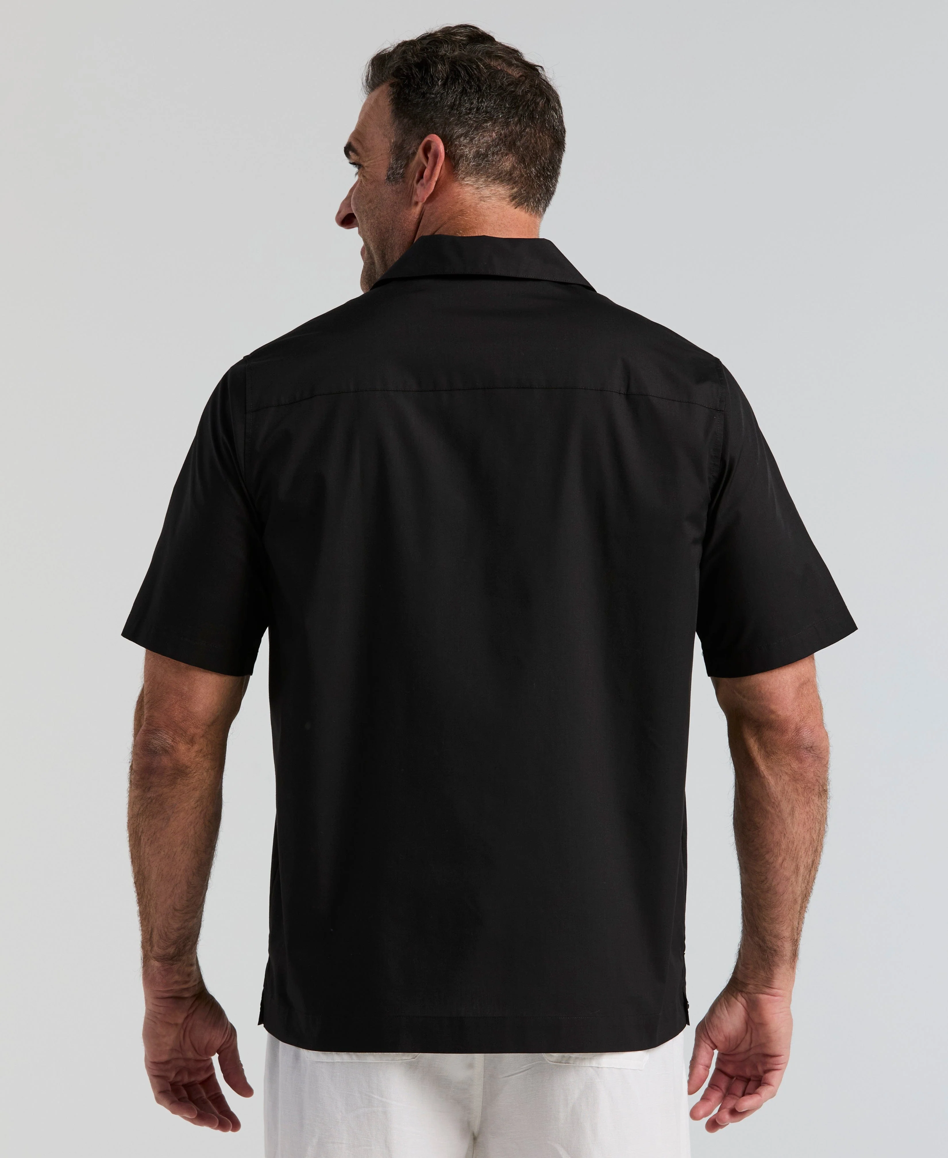 Big & Tall Authentic Embroidered Guayabera Shirt - Image 8