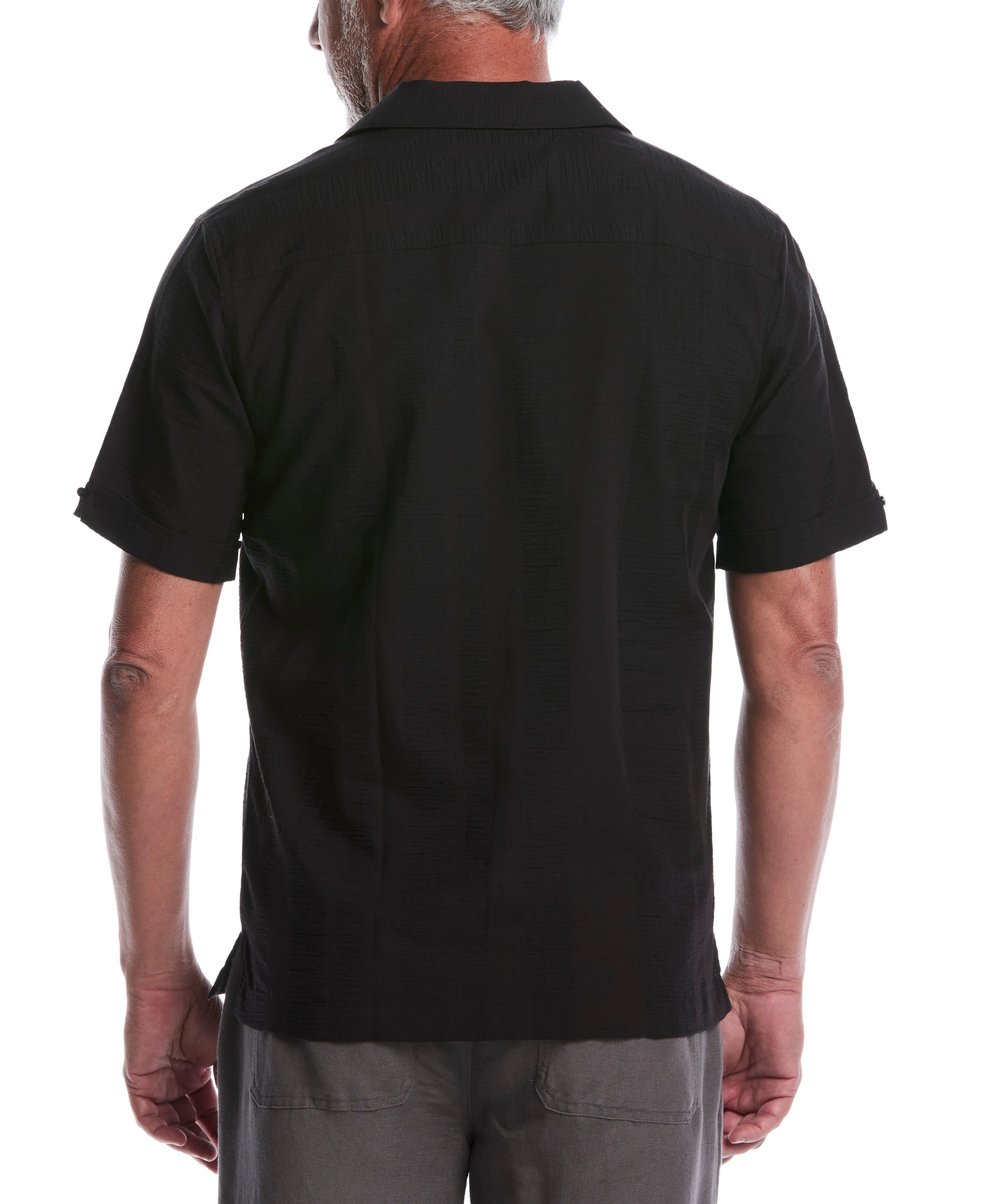 Big & Tall Seersucker Textured Shirt - Image 3