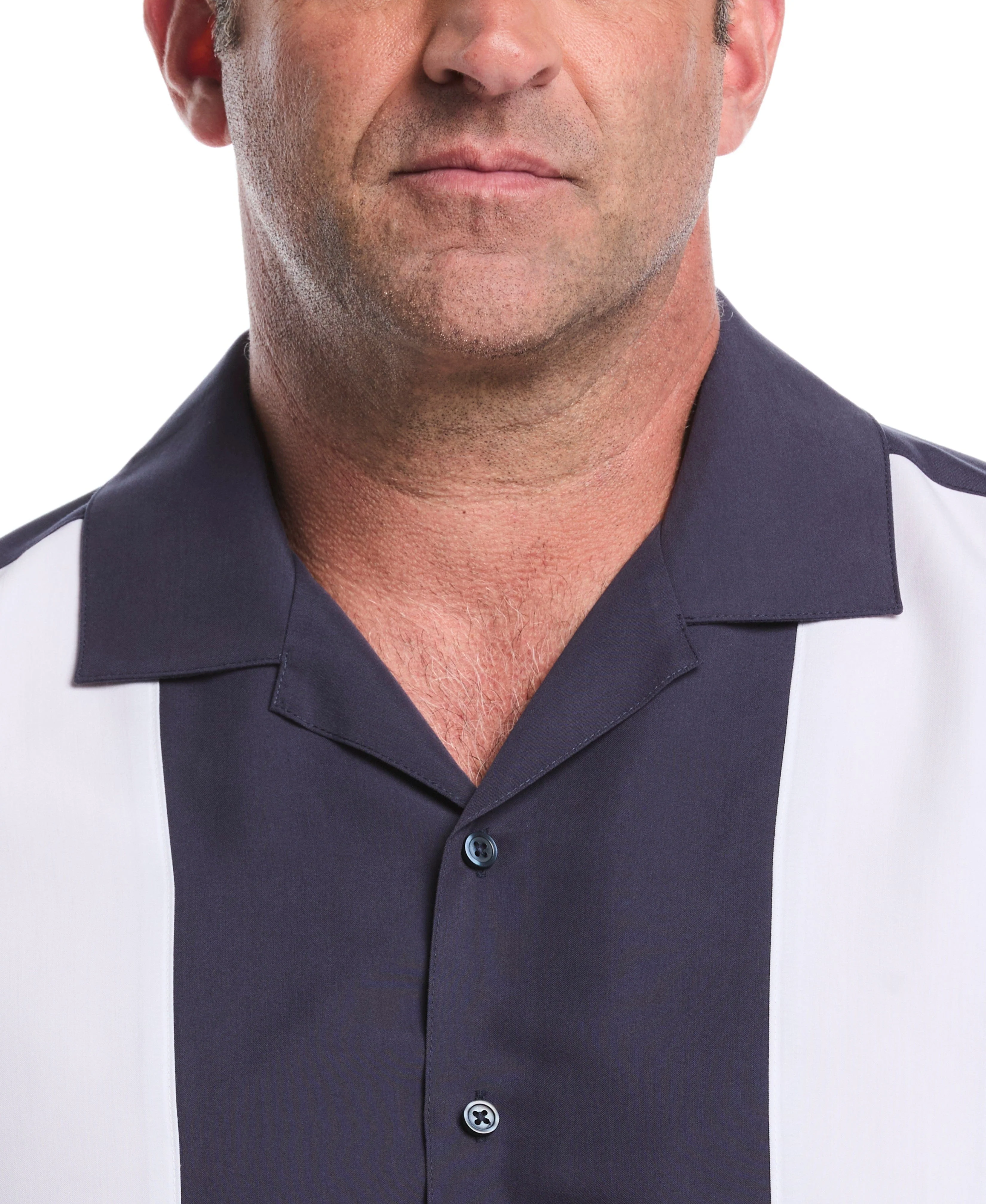 Big & Tall Retro Panel Embroidered Shirt - Image 16