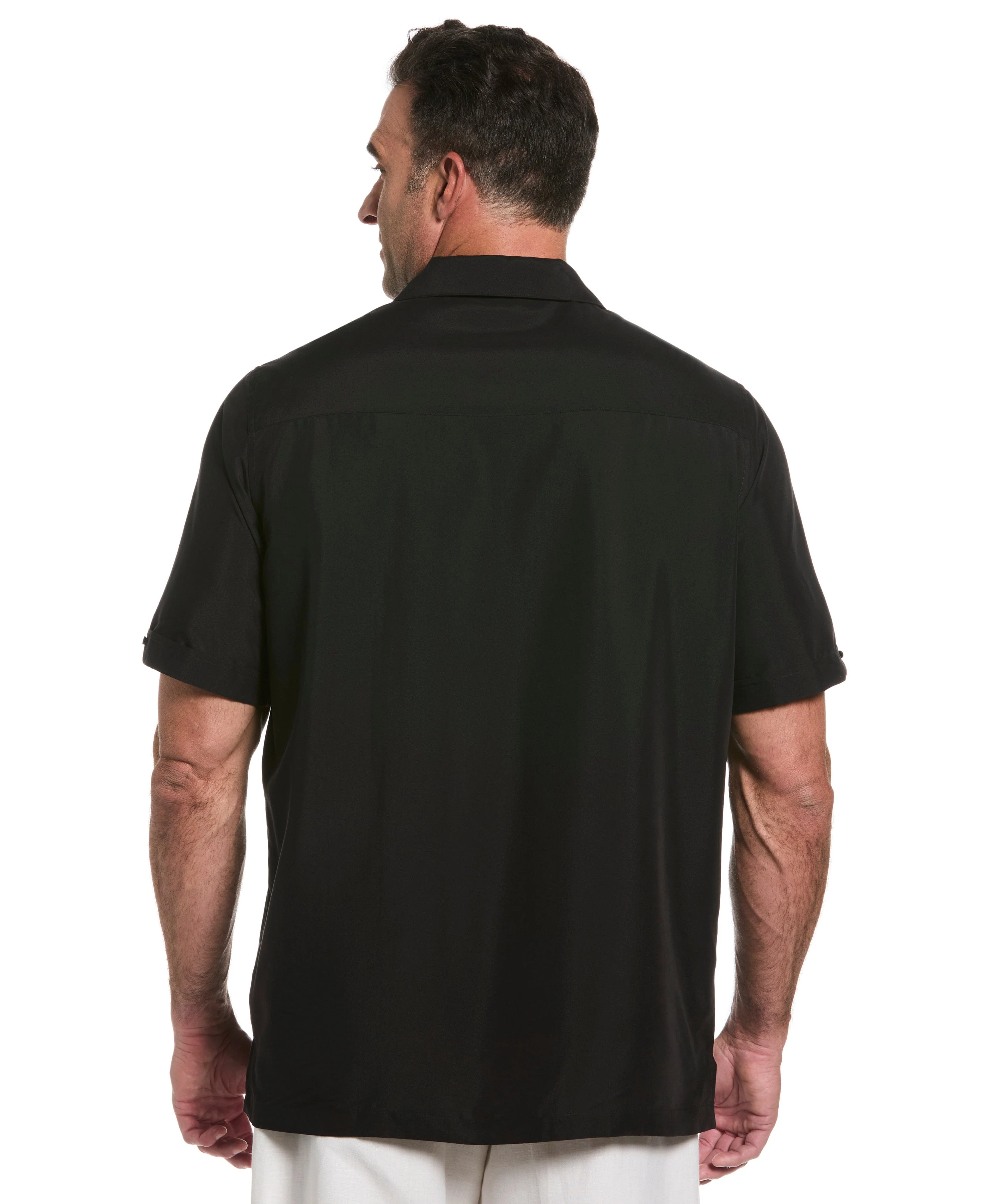 Big & Tall Retro Panel Embroidered Shirt - Image 2
