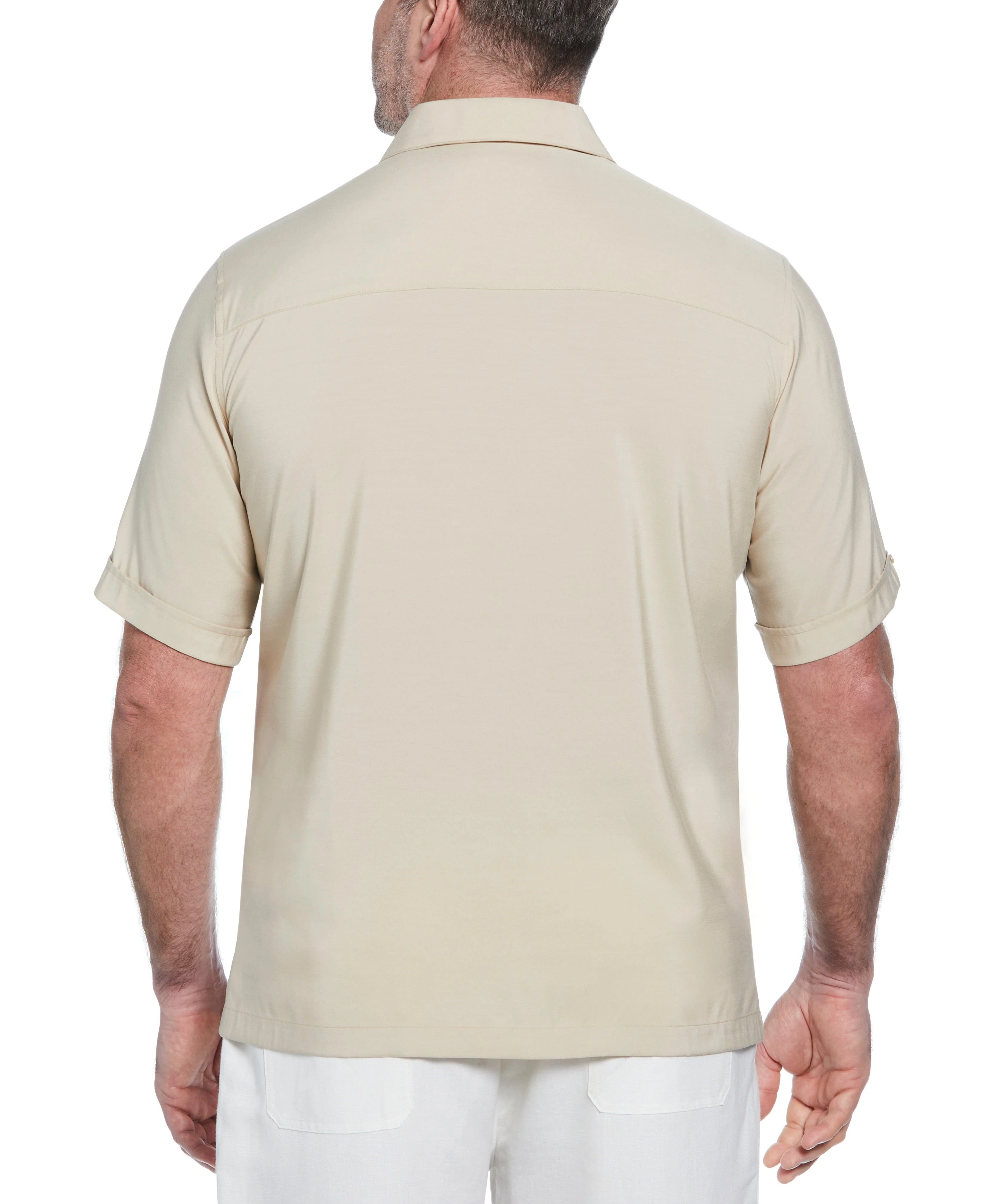 Big & Tall Contrast Panel Camp Collar Shirt - Image 22