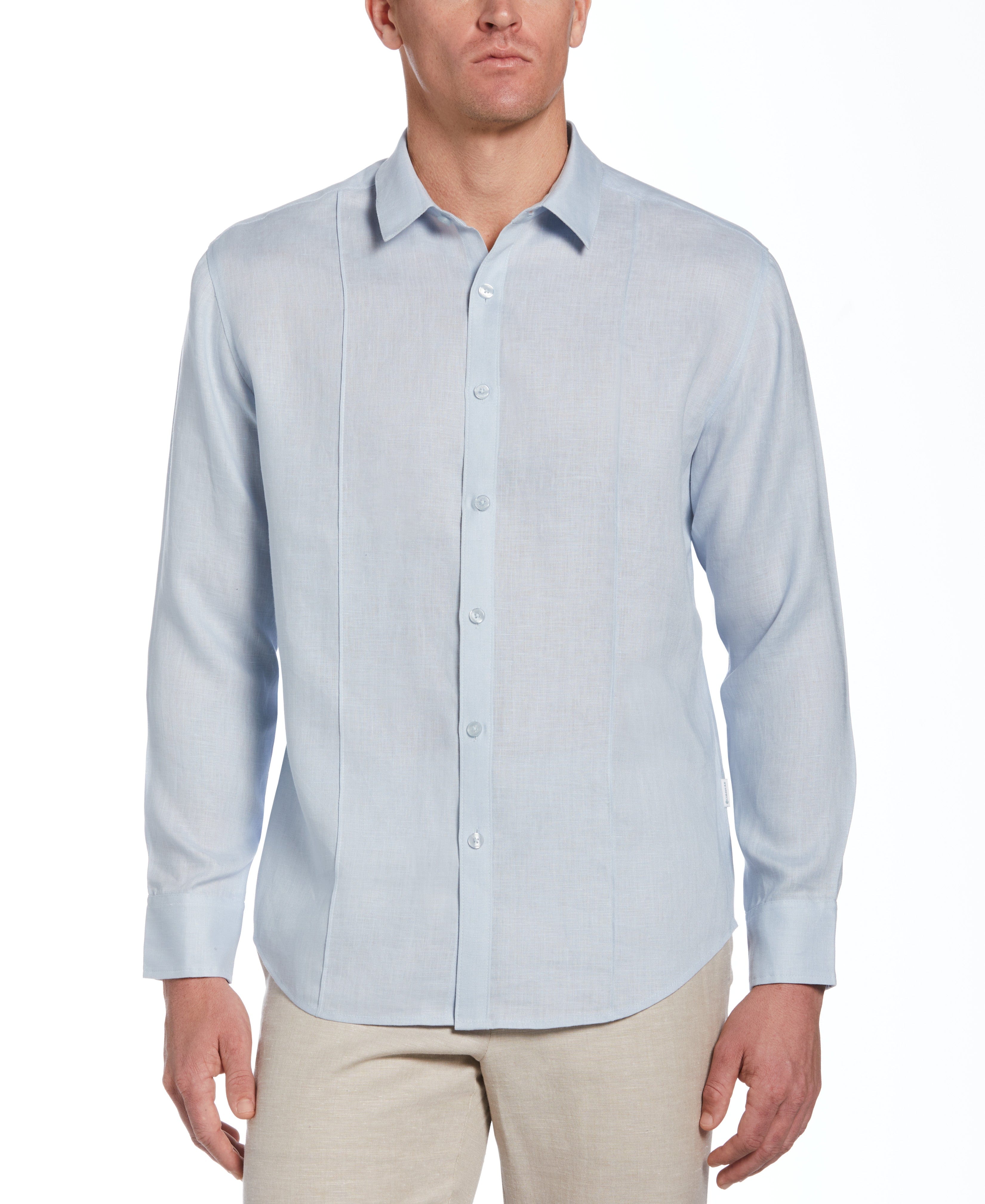 Big & Tall Solid Linen Sport Shirt - Image 7