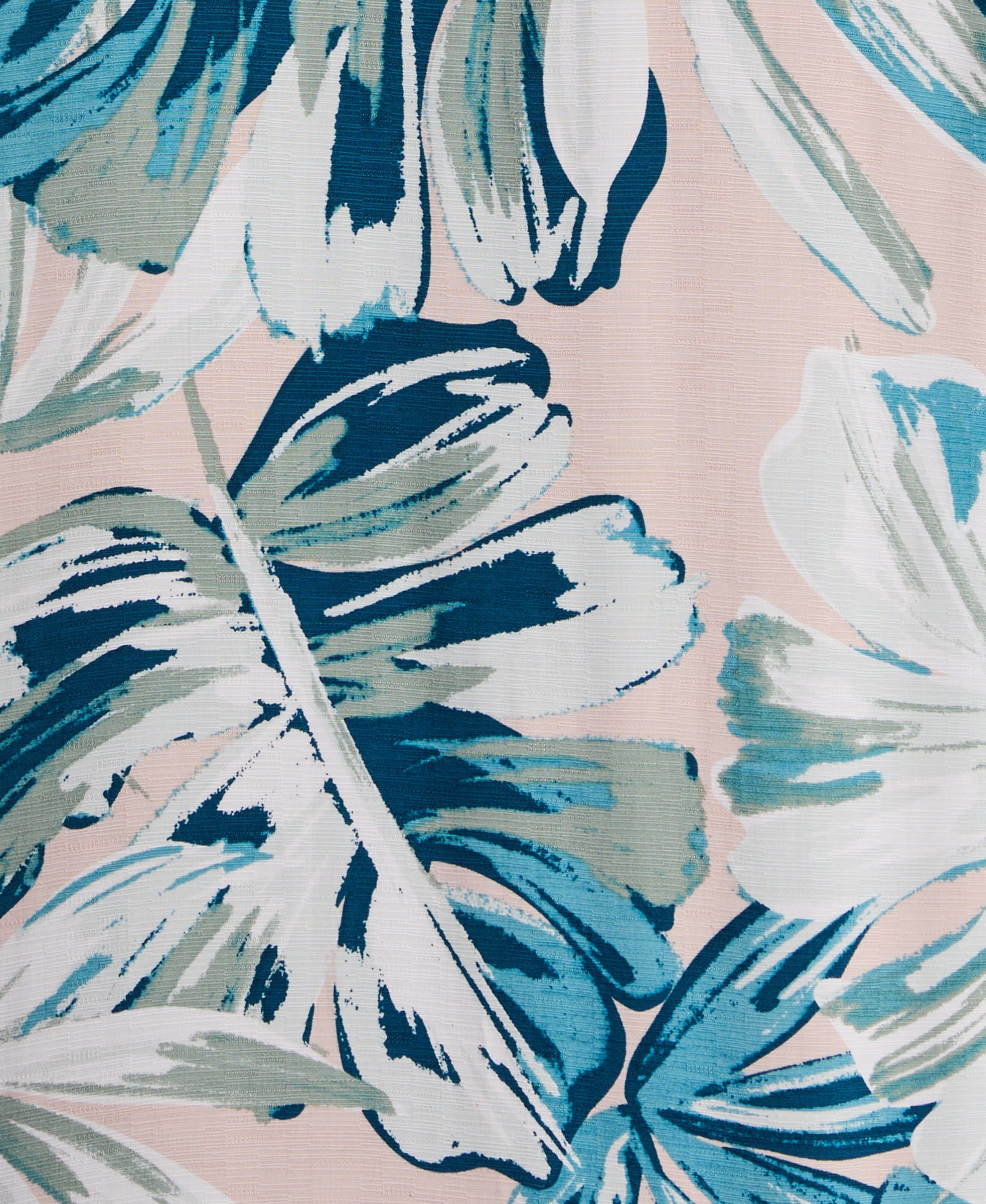 Big & Tall Textured Oversized Leaf Print Shirt - Image 7