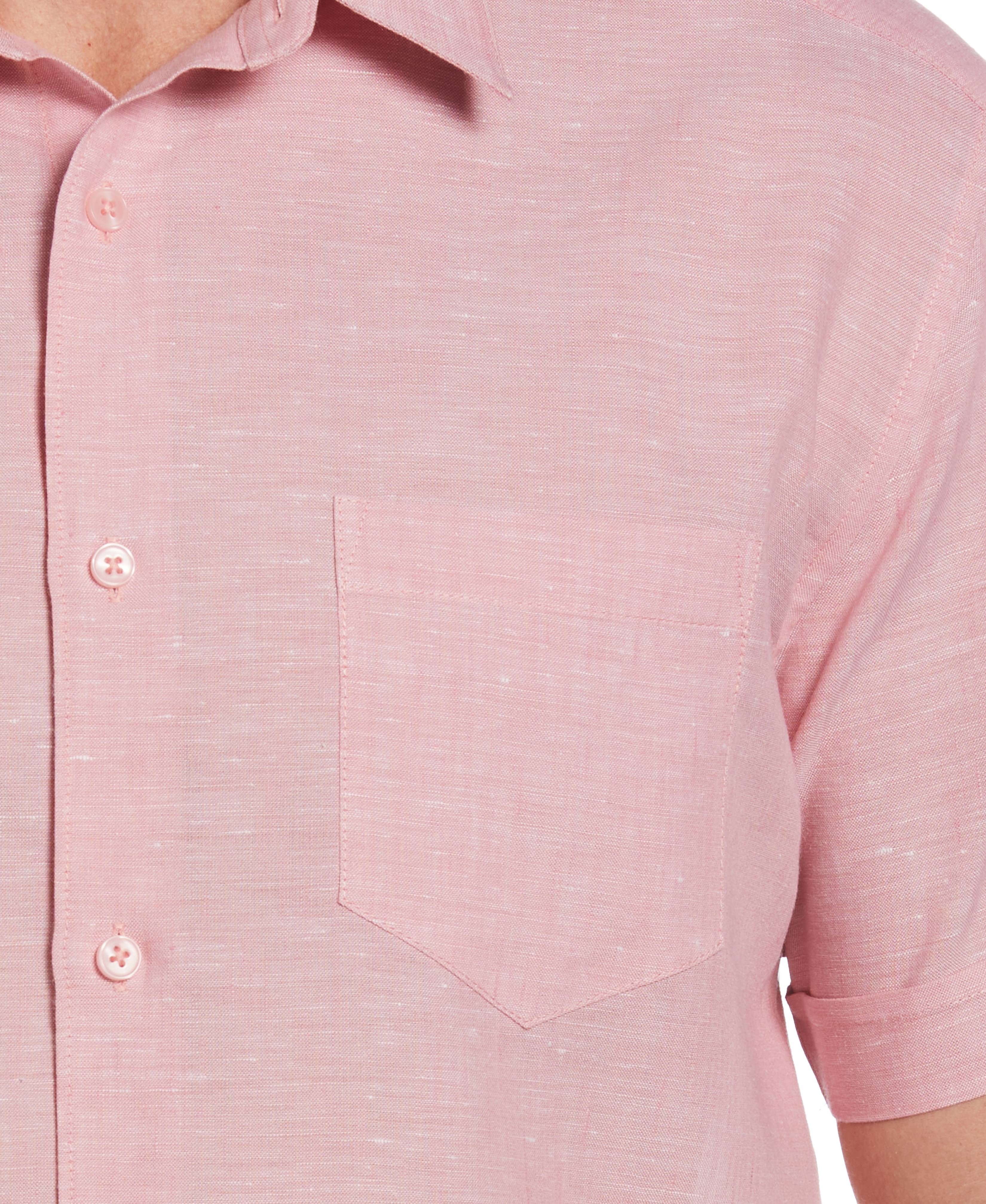 Big & Tall Travelselect™ Linen-Blend One Pocket Shirt - Image 14