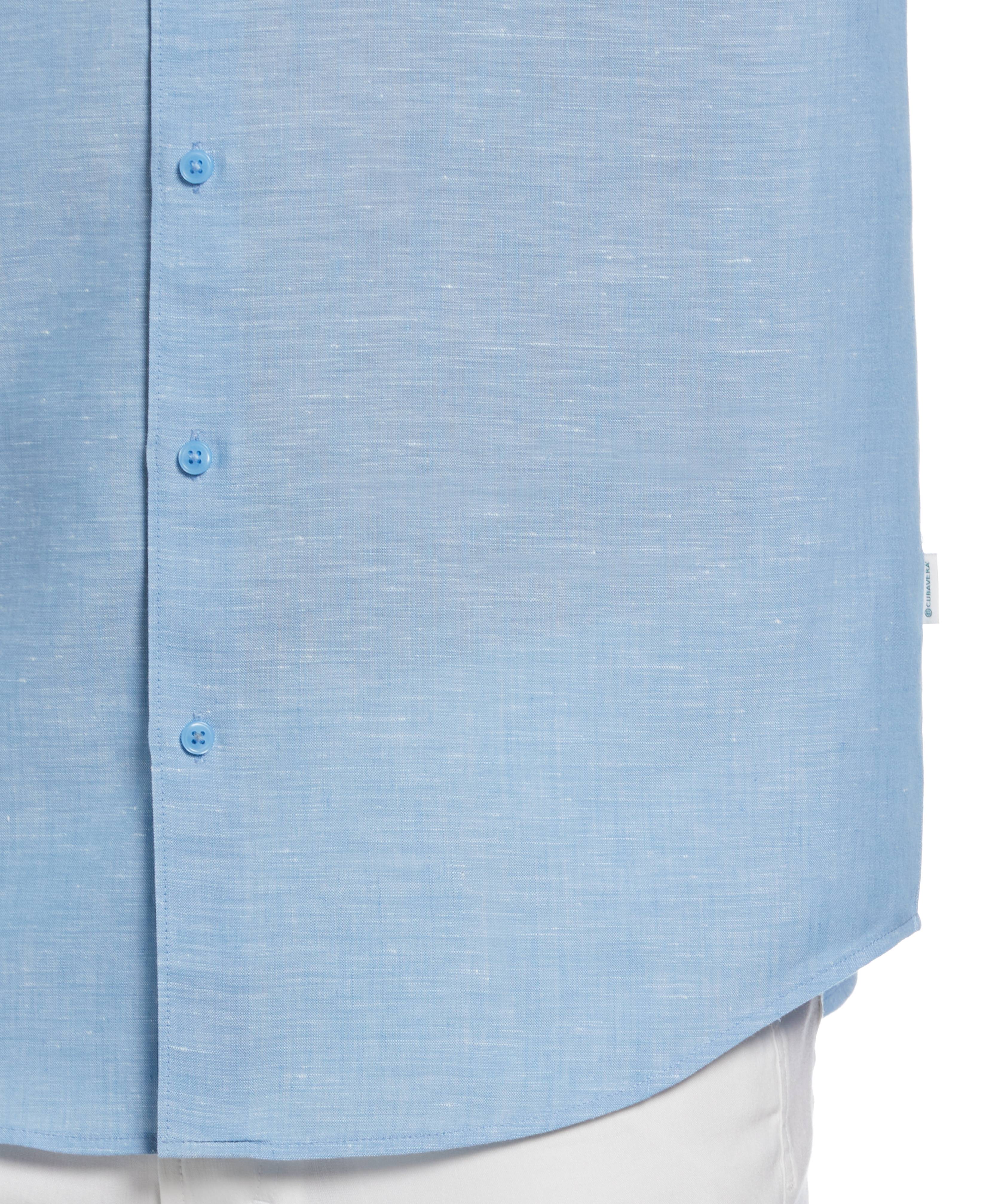Big & Tall Travelselect™ Linen-Blend One Pocket Shirt - Image 17