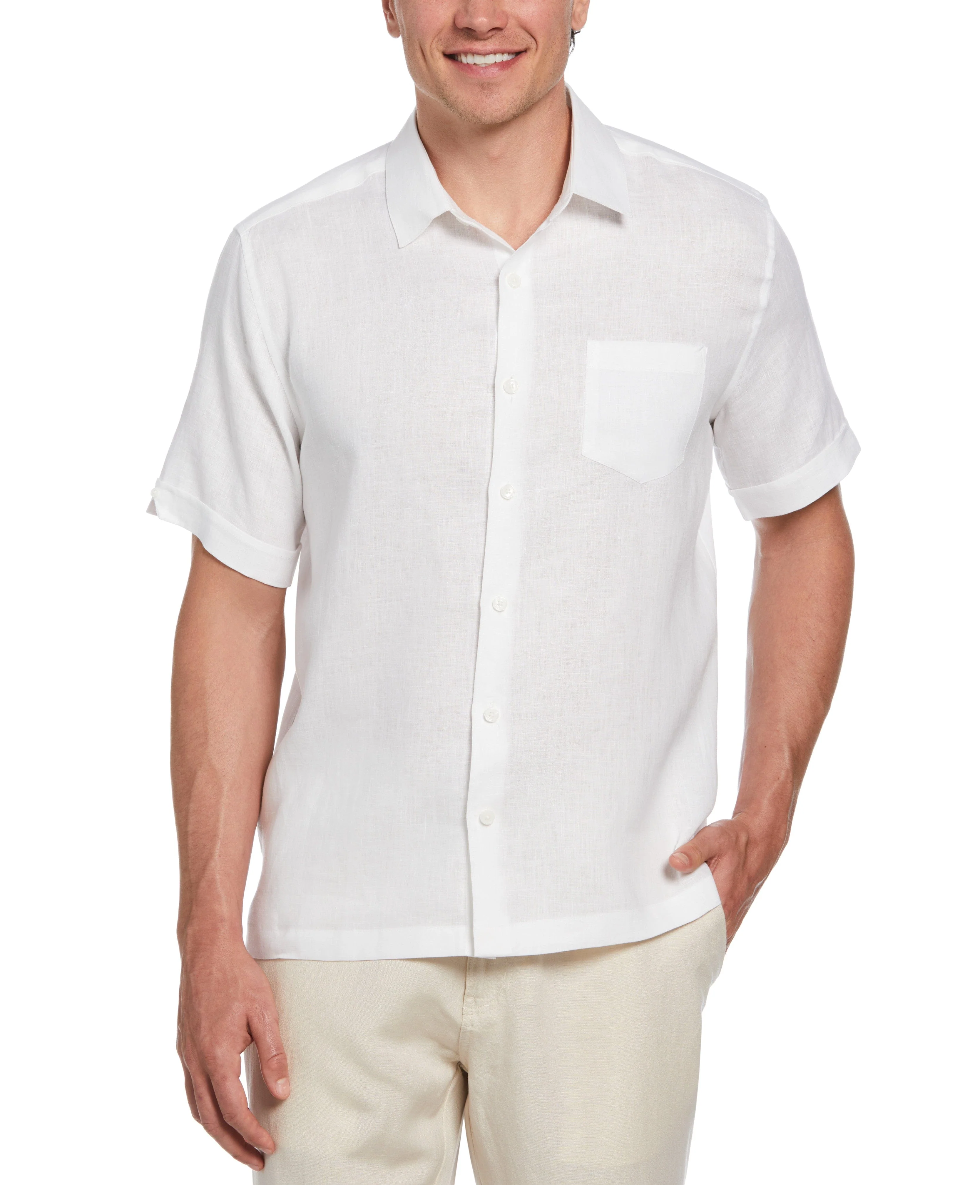 TravelSelect™ Linen-Blend One Pocket Shirt - Image 6