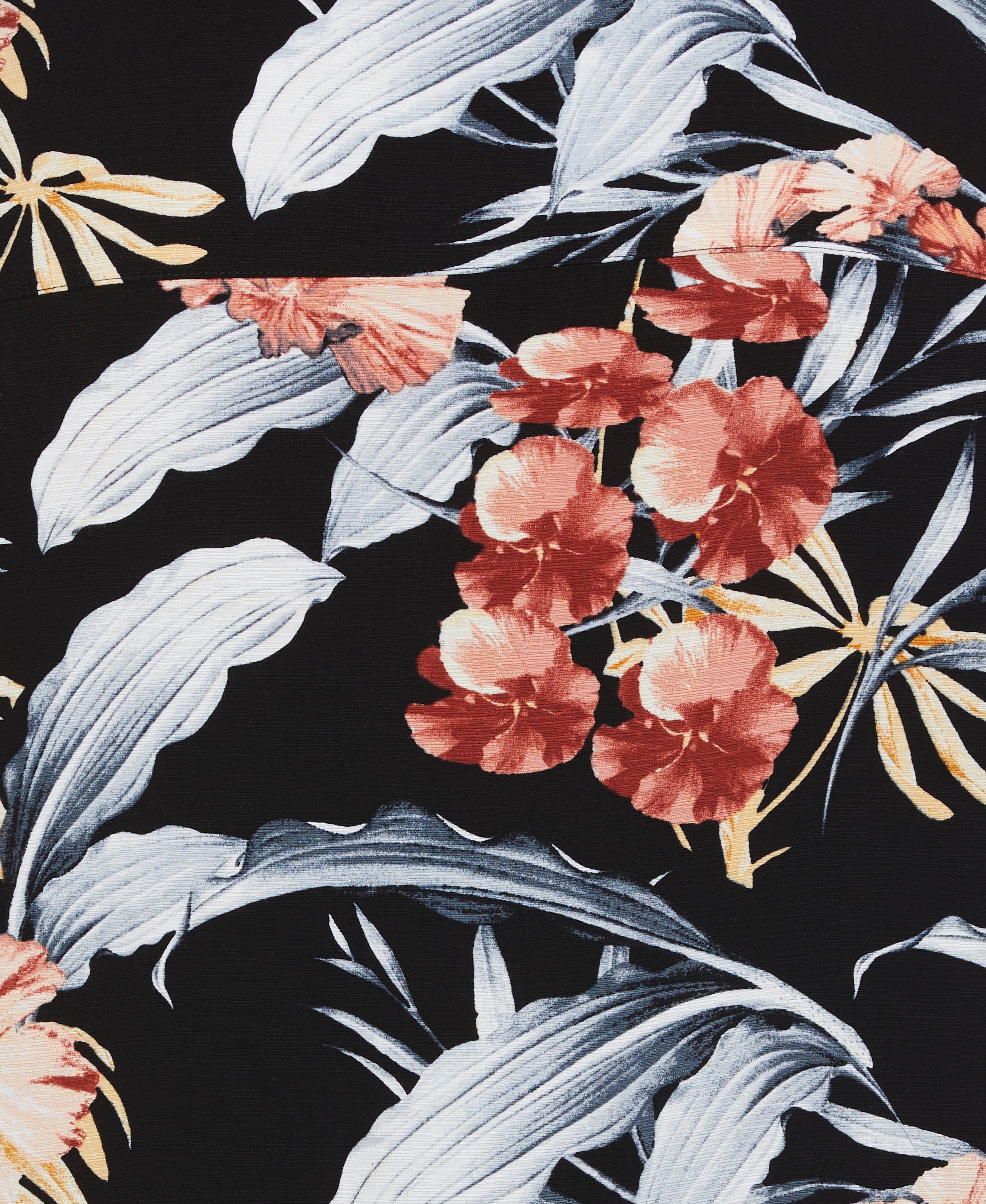 Big & Tall Tropical Floral Print Shirt - Image 5