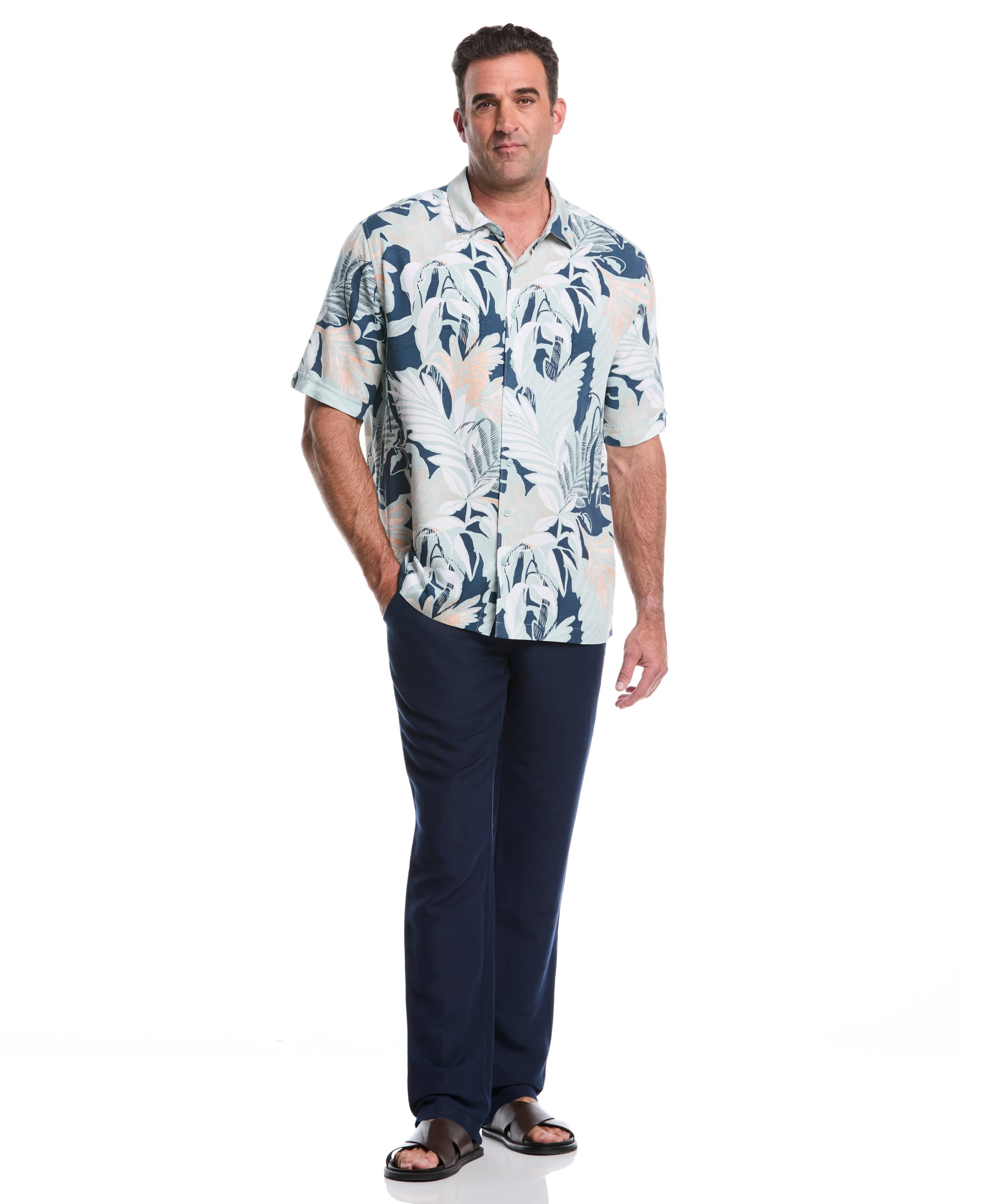 Big & Tall Tropical Print Shirt - Image 4