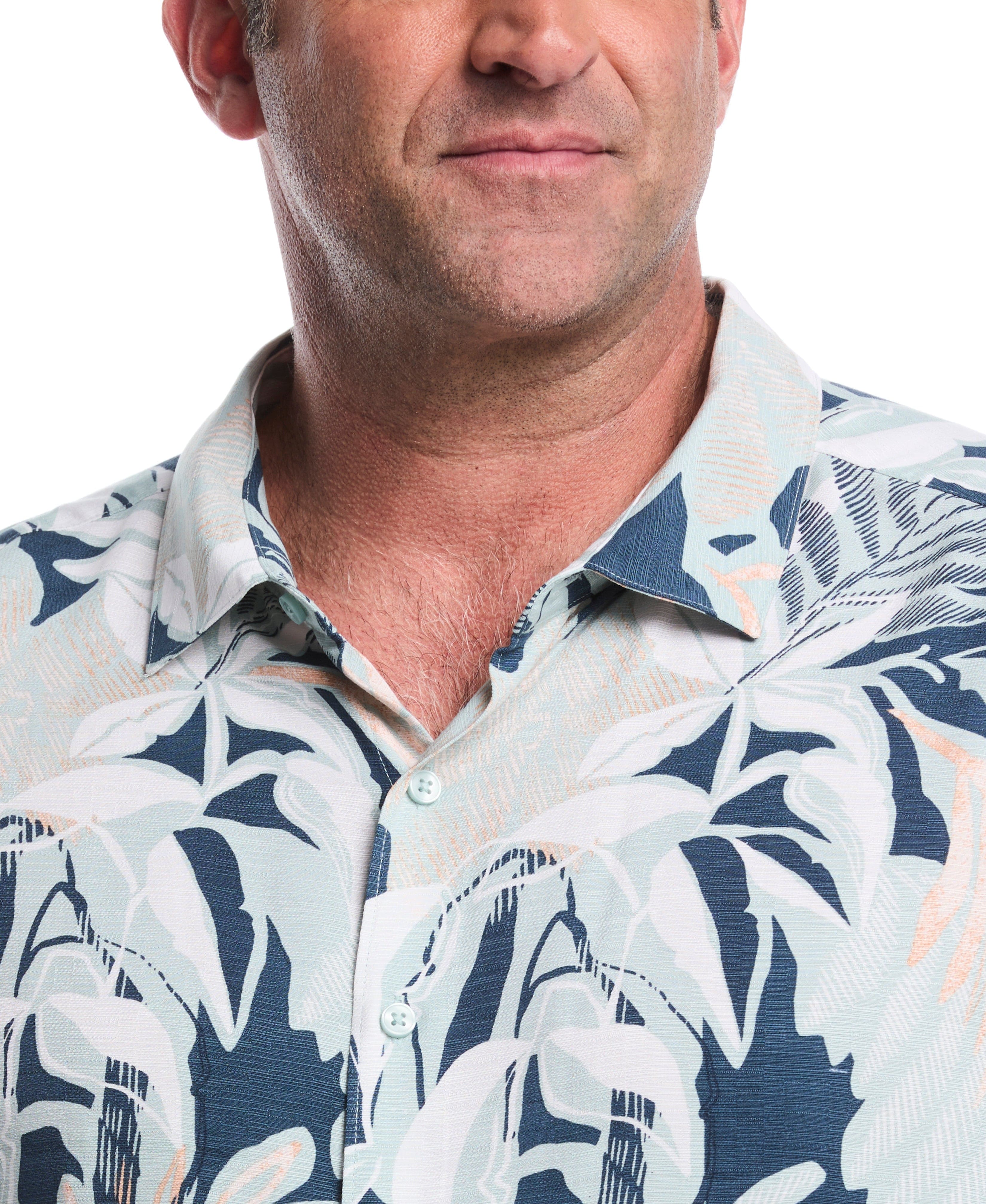 Big & Tall Tropical Print Shirt - Image 5