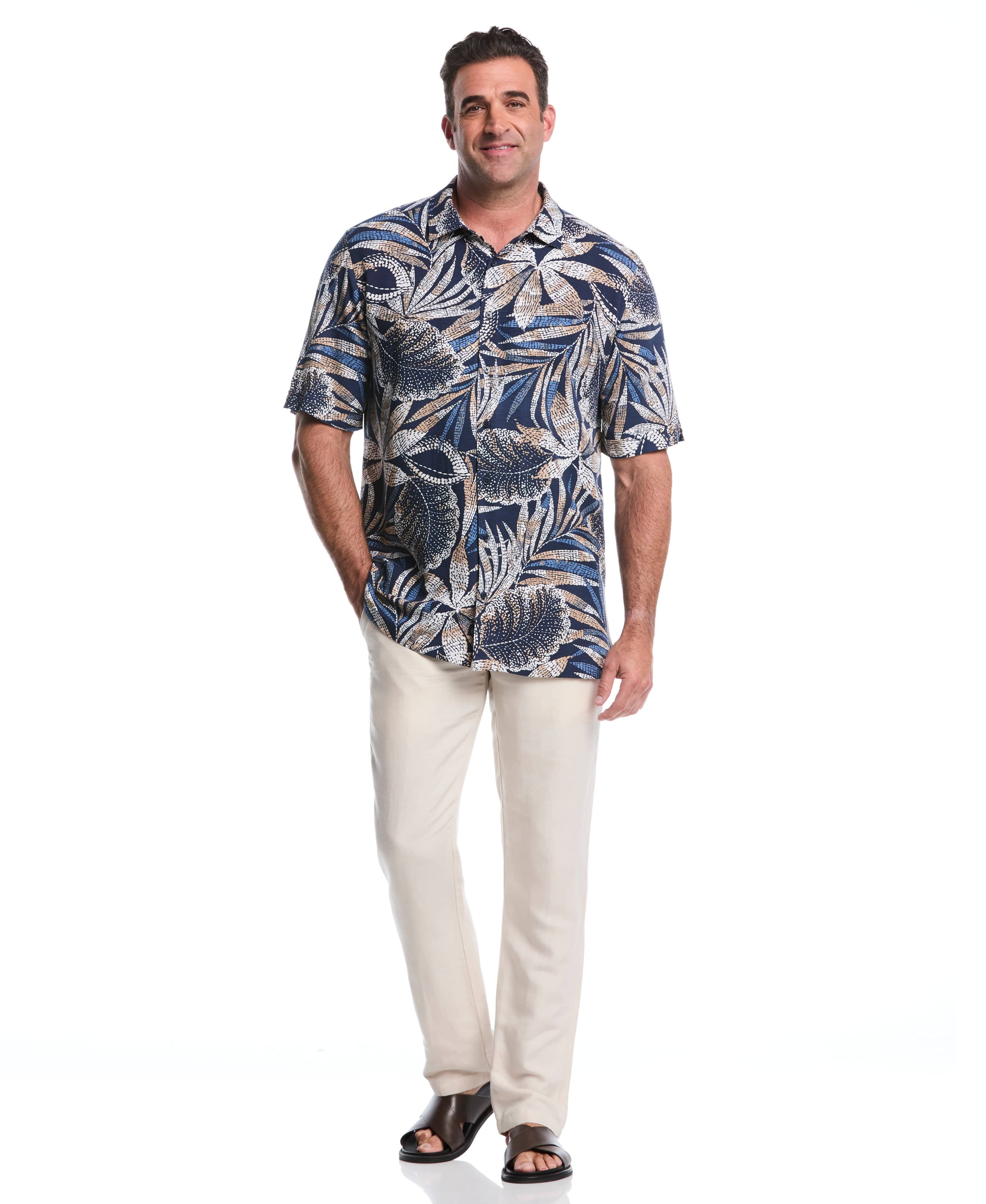 Big & Tall Tropical Print Shirt - Image 5