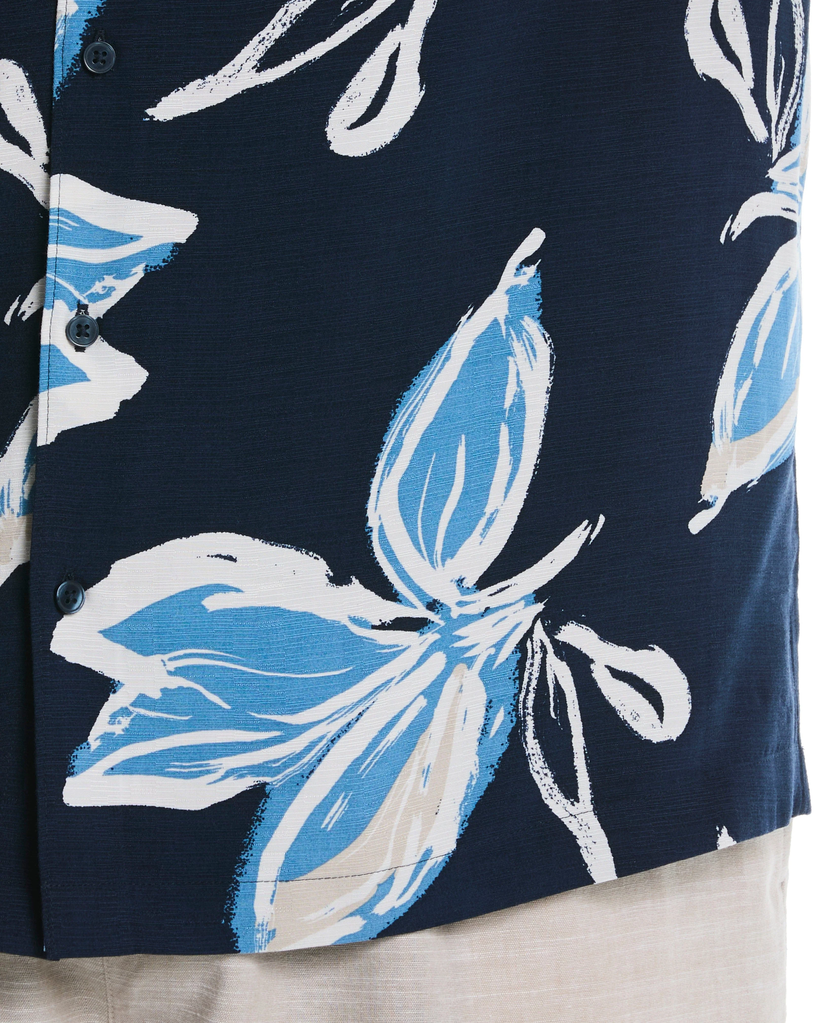 Big & Tall All-Over Tropical Print Shirt - Image 3
