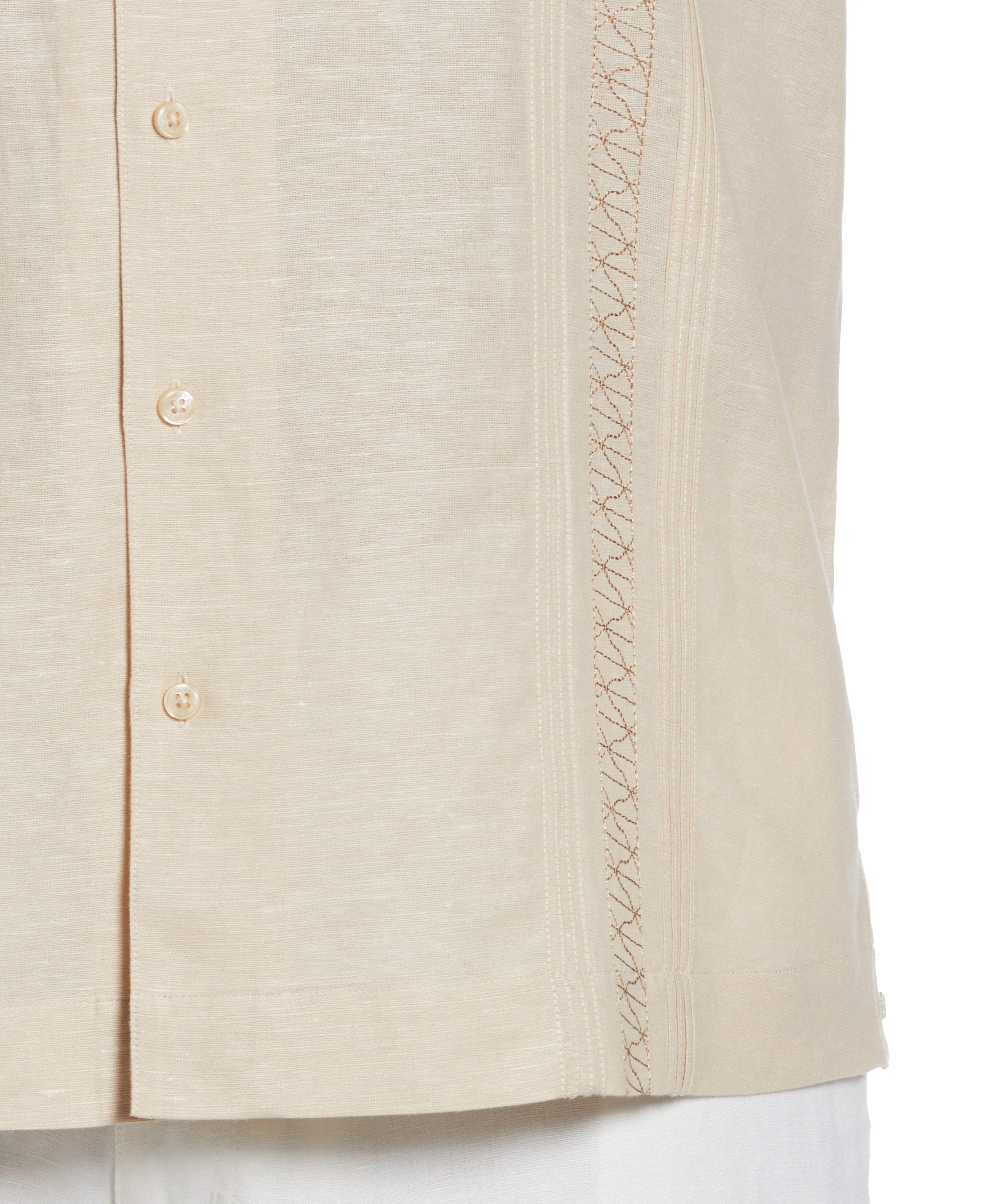 Big & Tall Two Pocket Embroidered Guayabera Shirt - Image 3