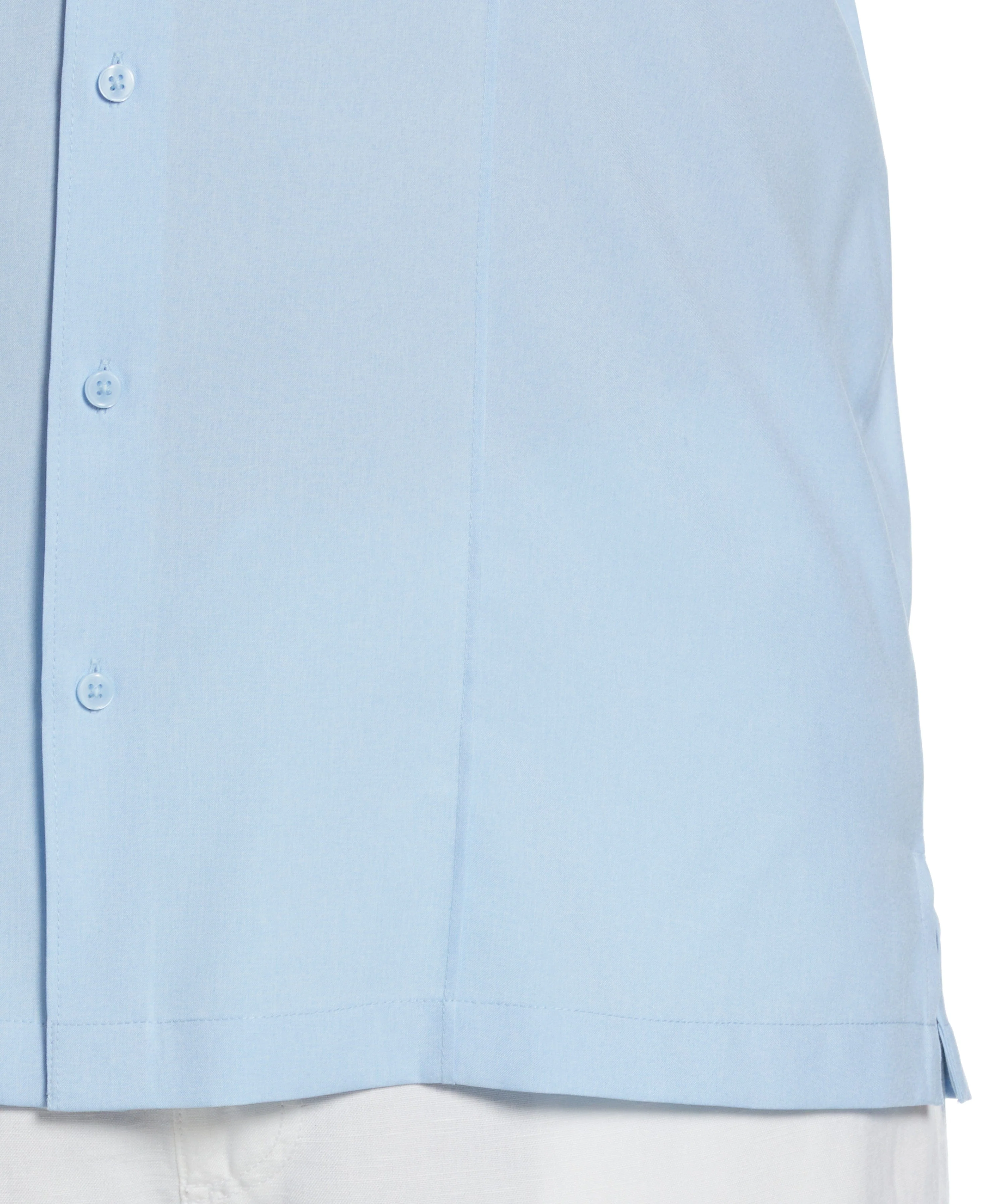 Big & Tall Two-Tone Cross Tuck Chambray Shirt - Image 13