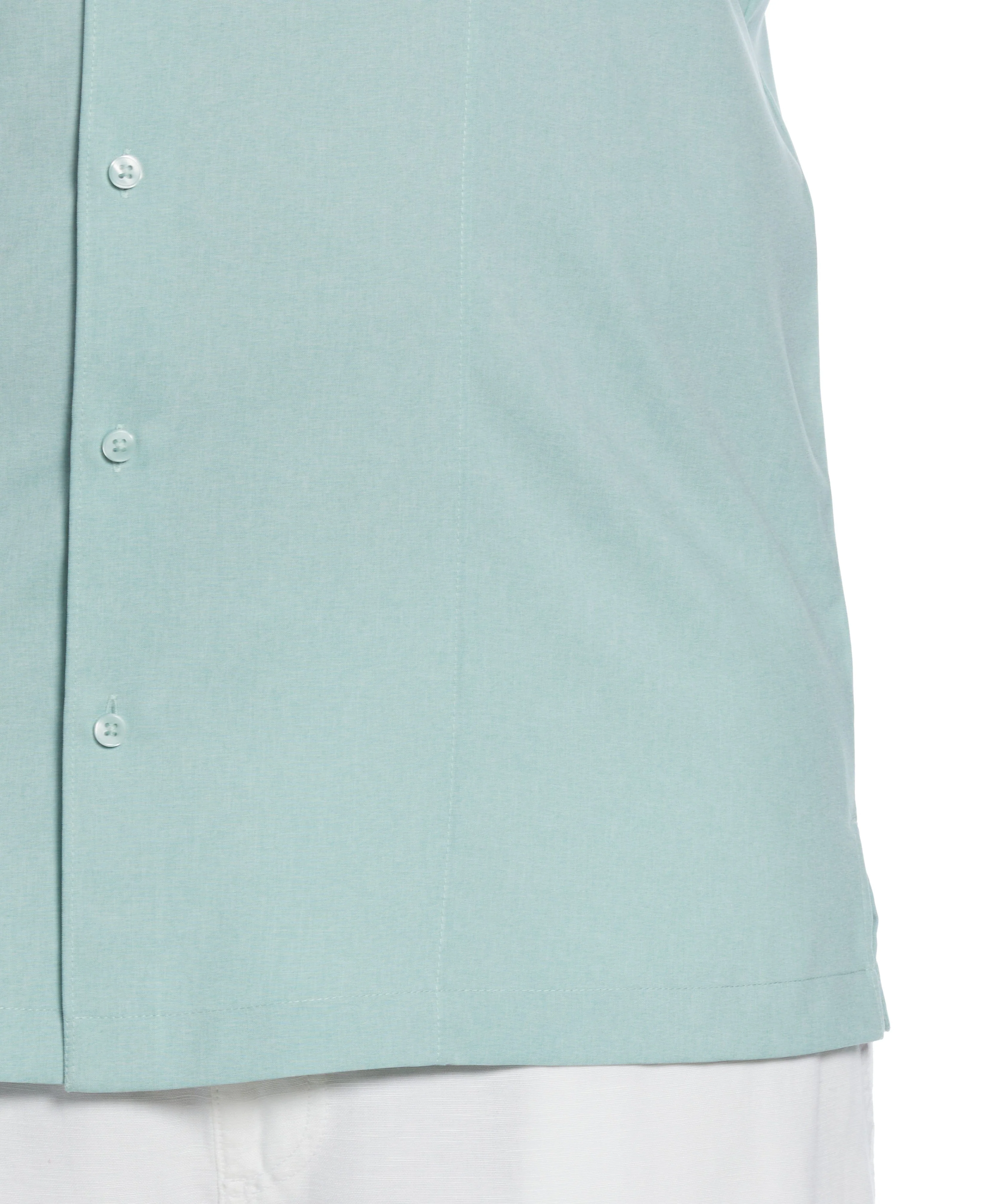 Big & Tall Two-Tone Cross Tuck Chambray Shirt - Image 18