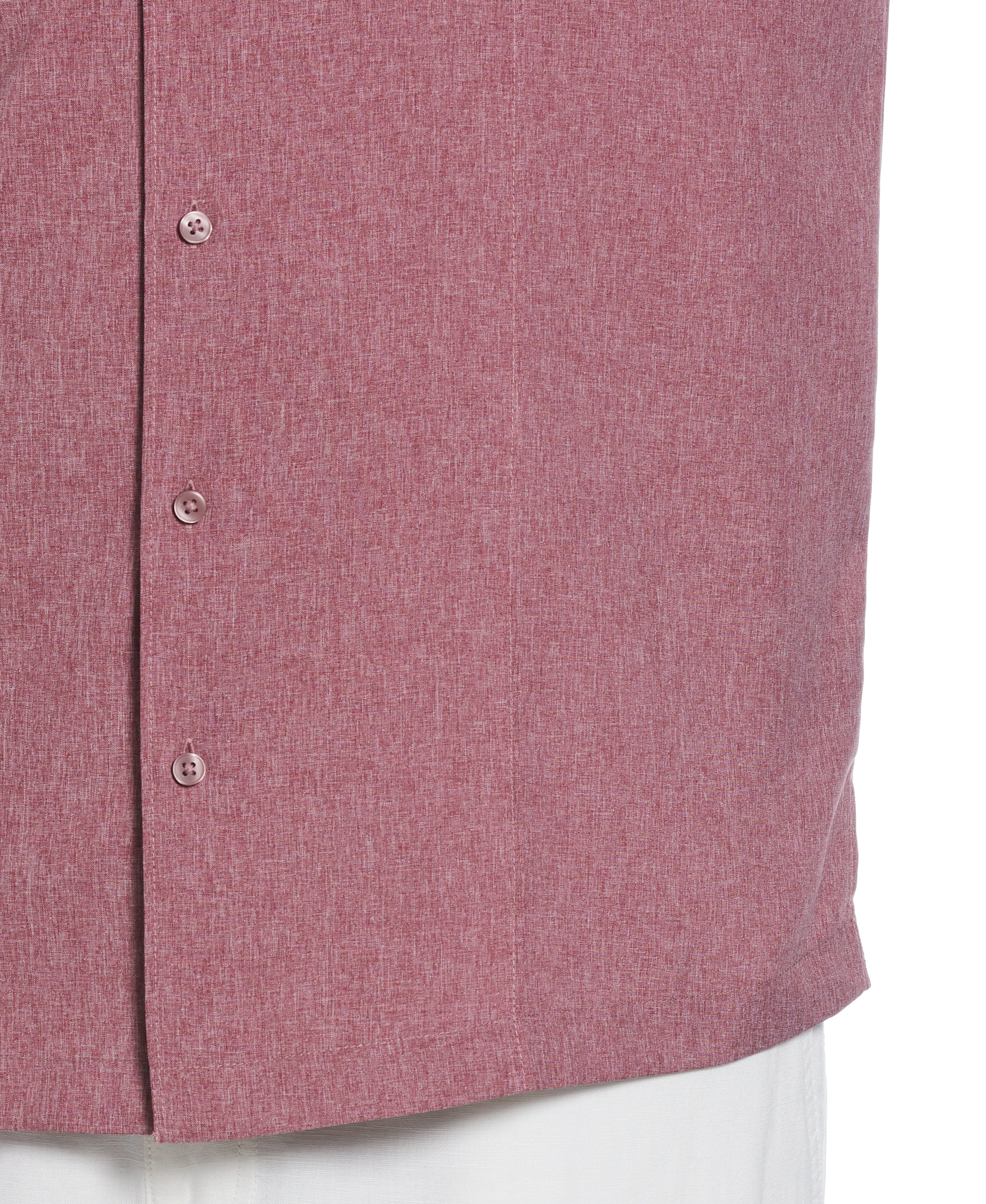 Big & Tall Two-Tone Cross Tuck Chambray Shirt - Image 3