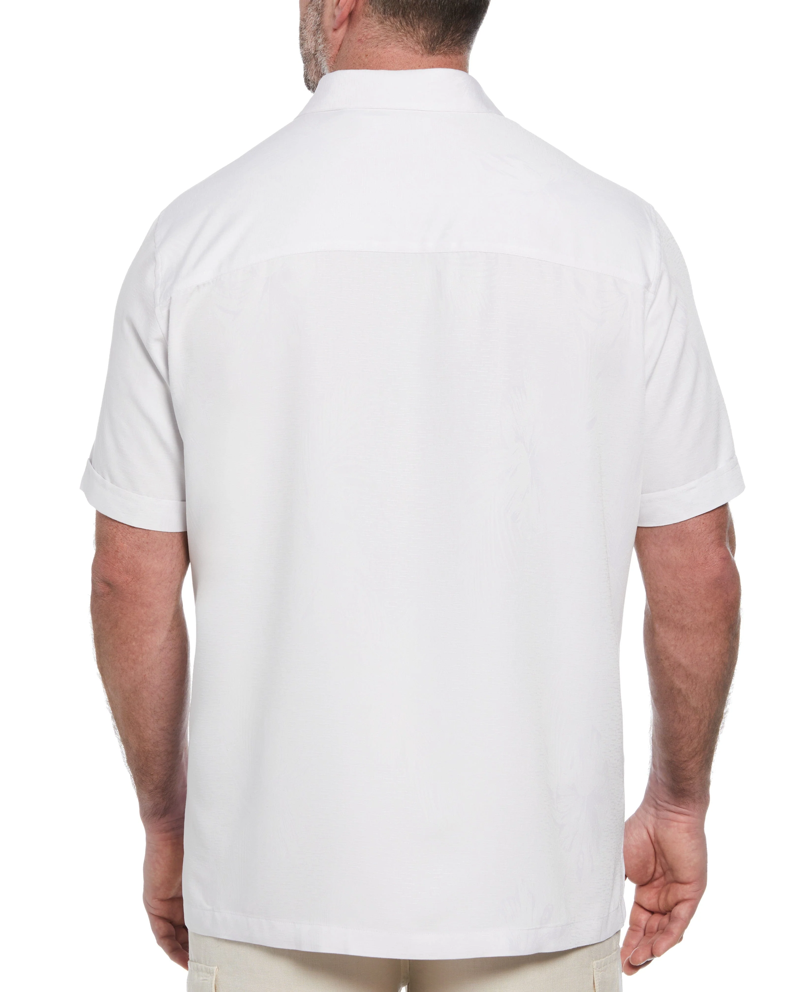 Big & Tall Two-Tone One Pocket Floral Print Shirt - Image 7