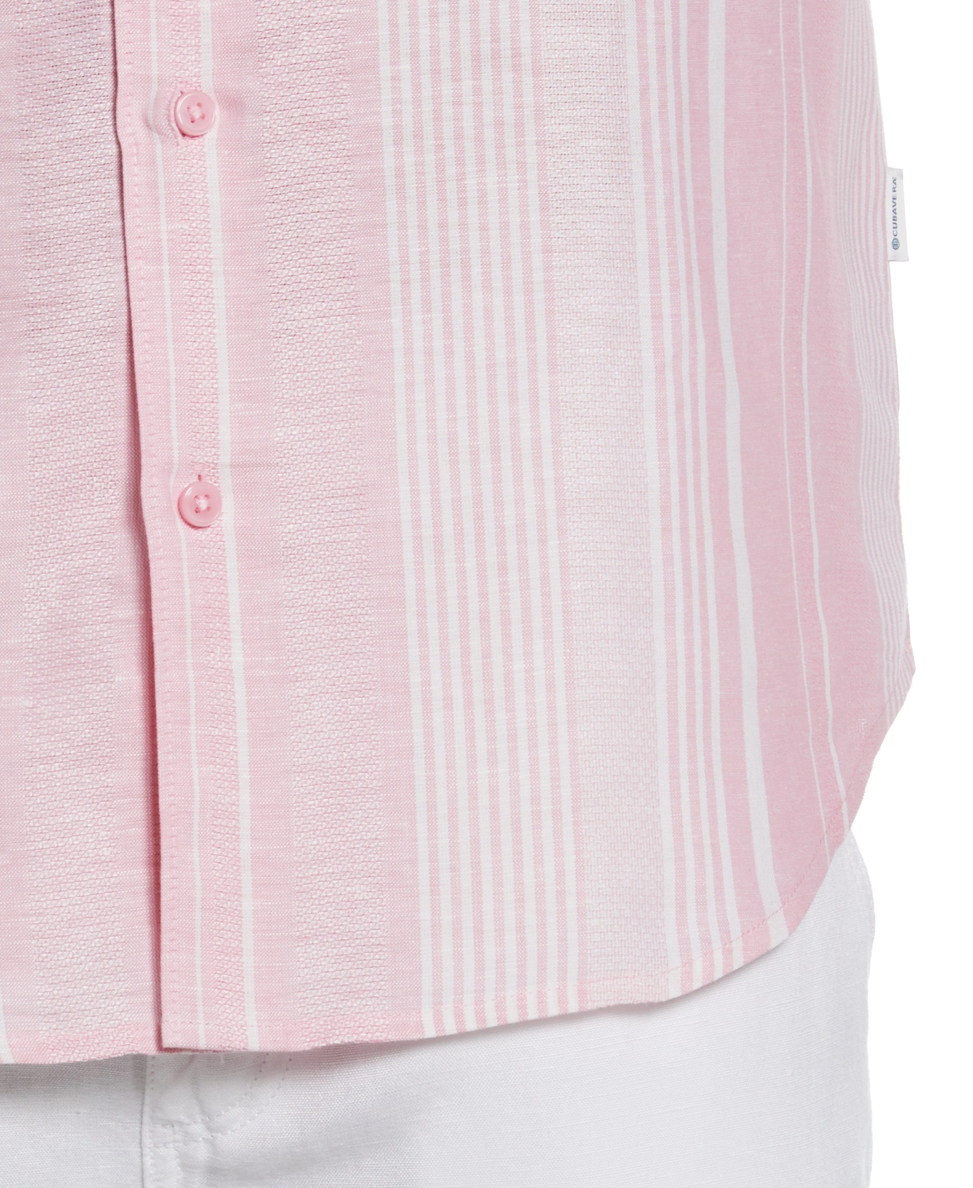 Big & Tall Yarn Dye Textured Stripe Shirt - Image 3