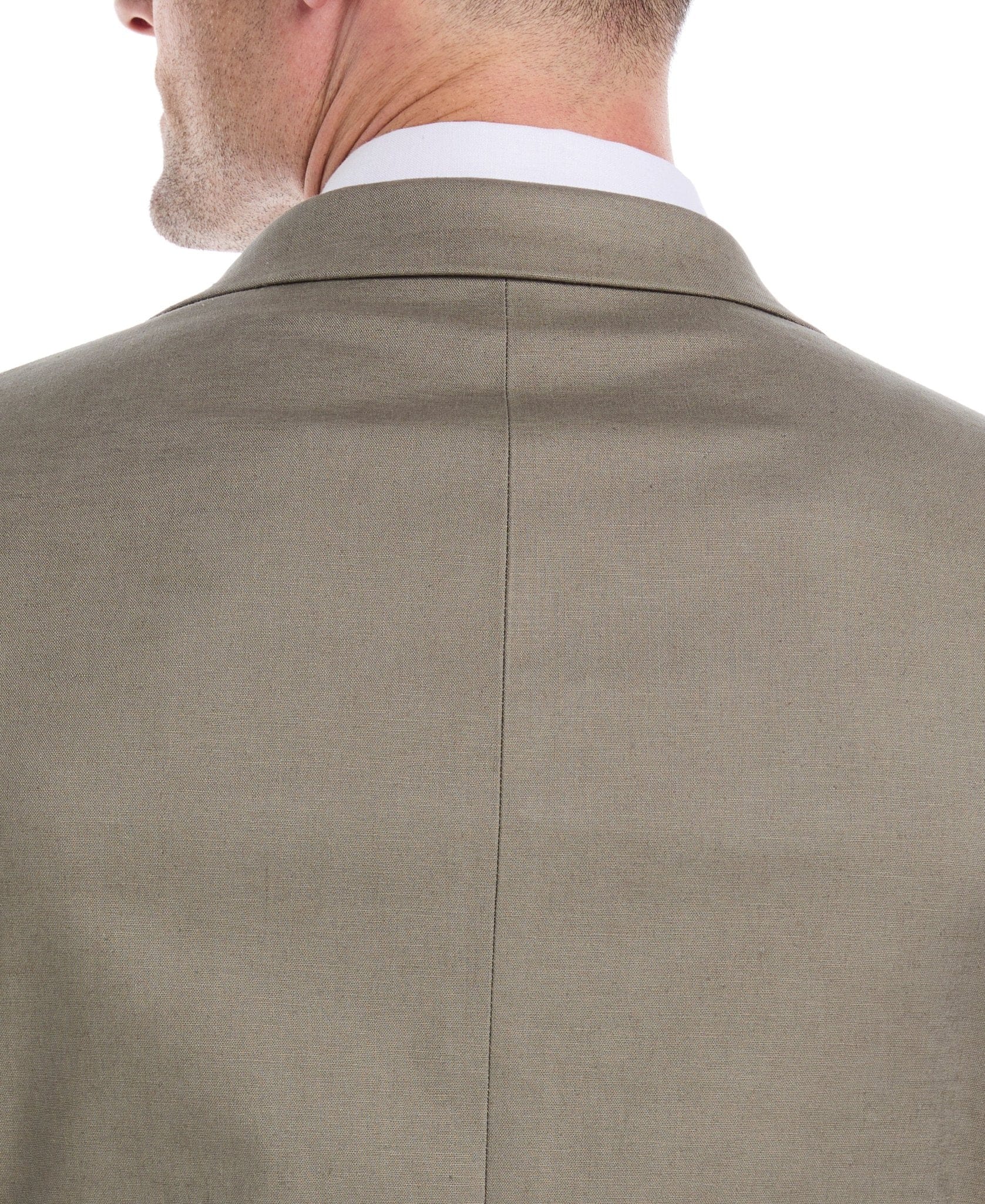Linen Blend Burnt Olive Suit - Image 6