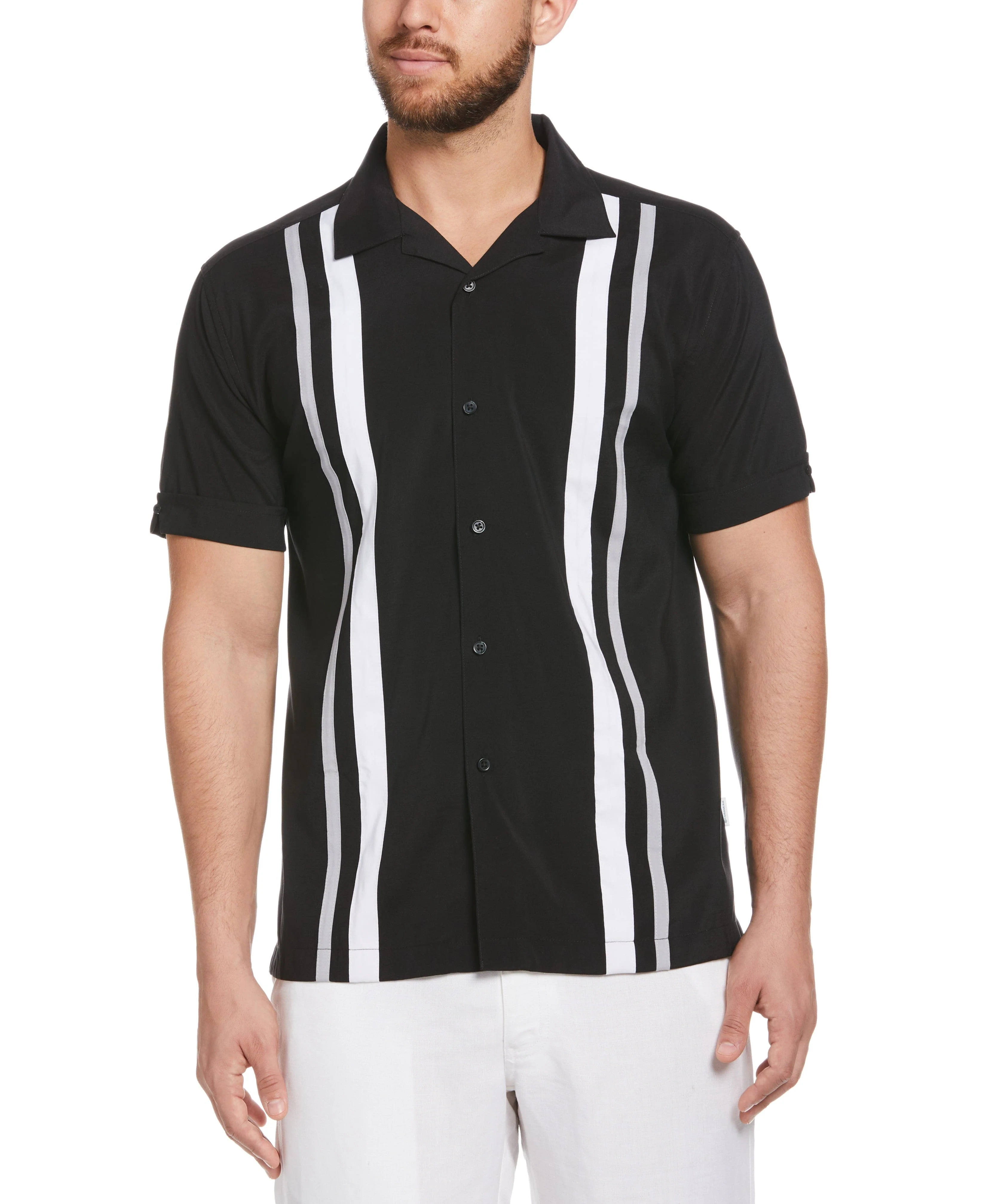 Camp Collar Retro Panel Shirt - Image 6