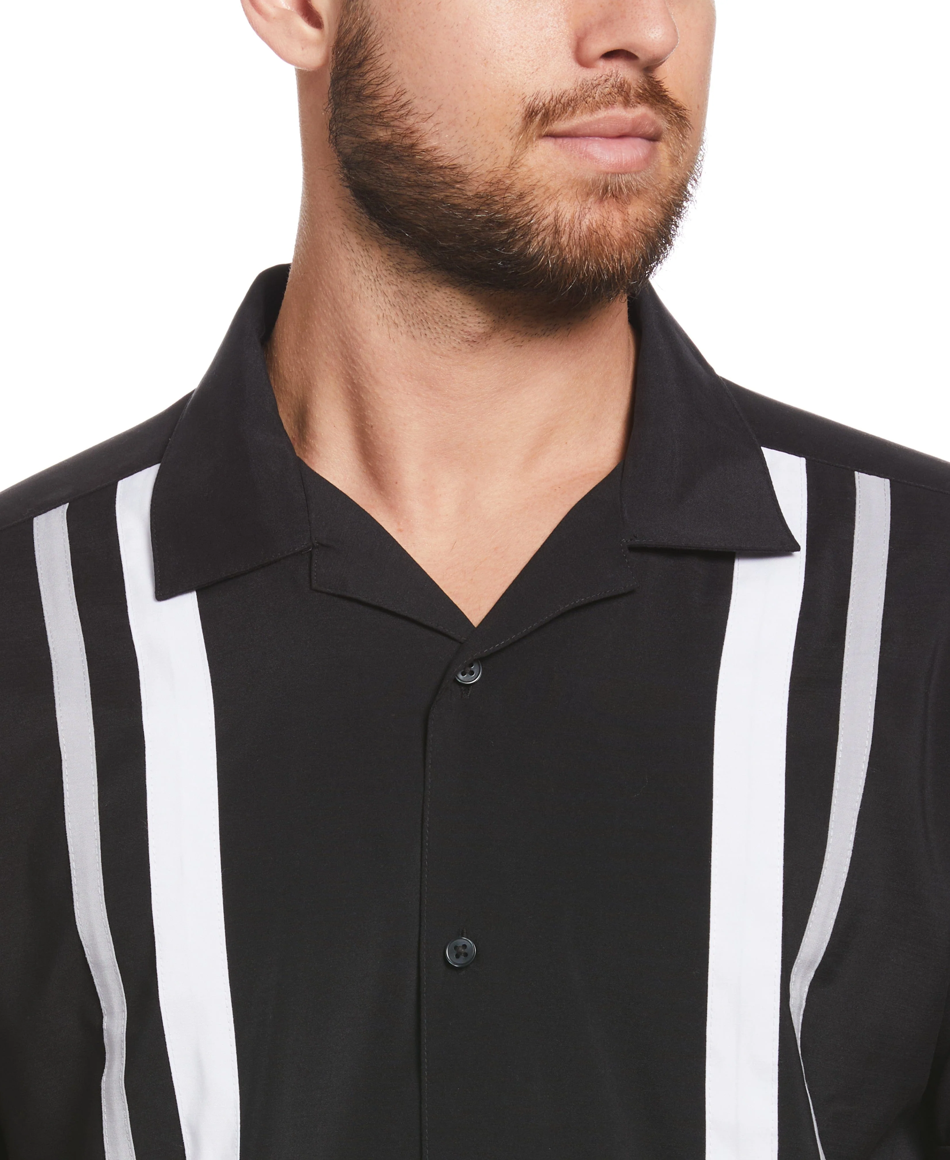 Camp Collar Retro Panel Shirt - Image 9