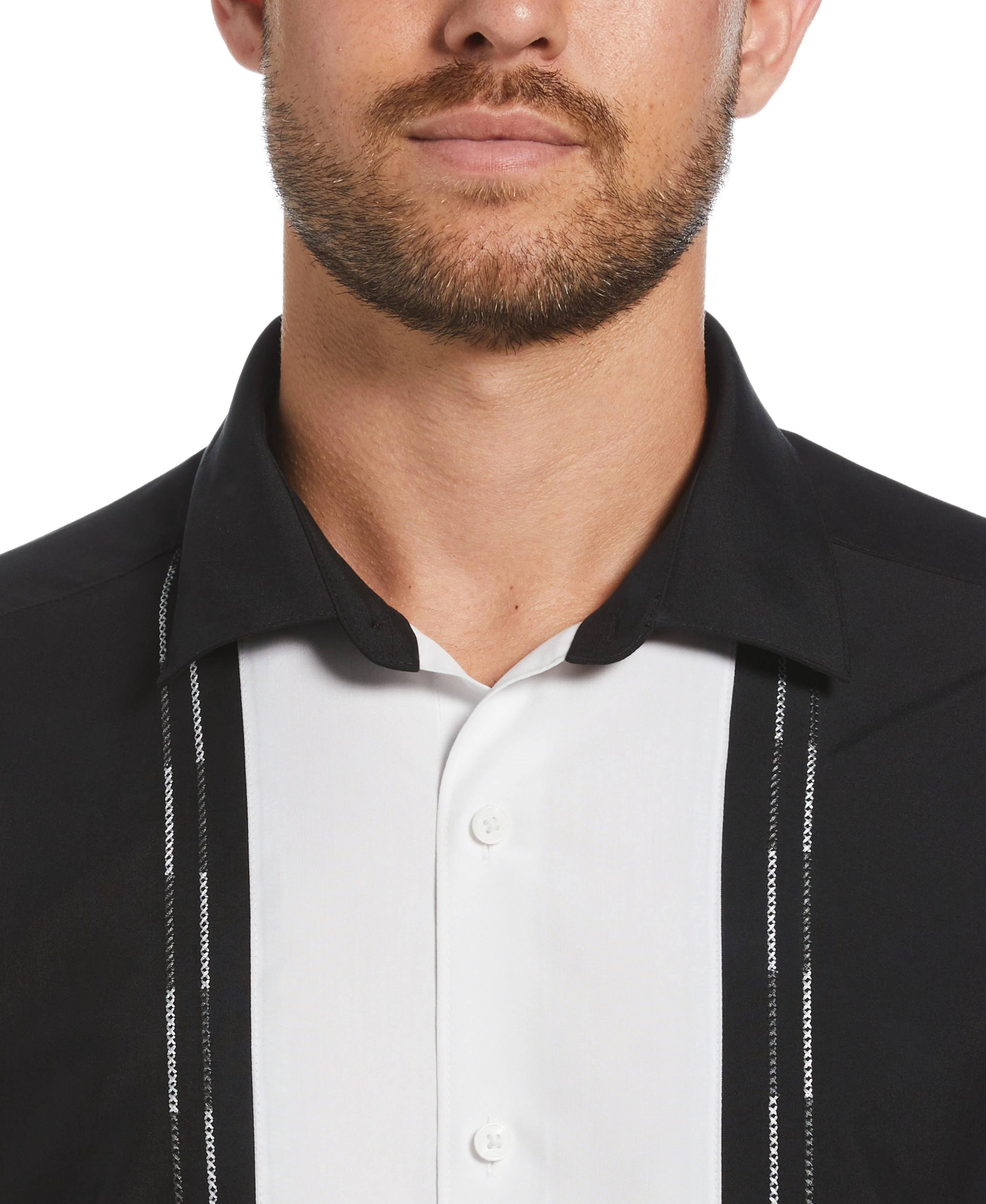 Color Block Embroidery Shirt - Image 4