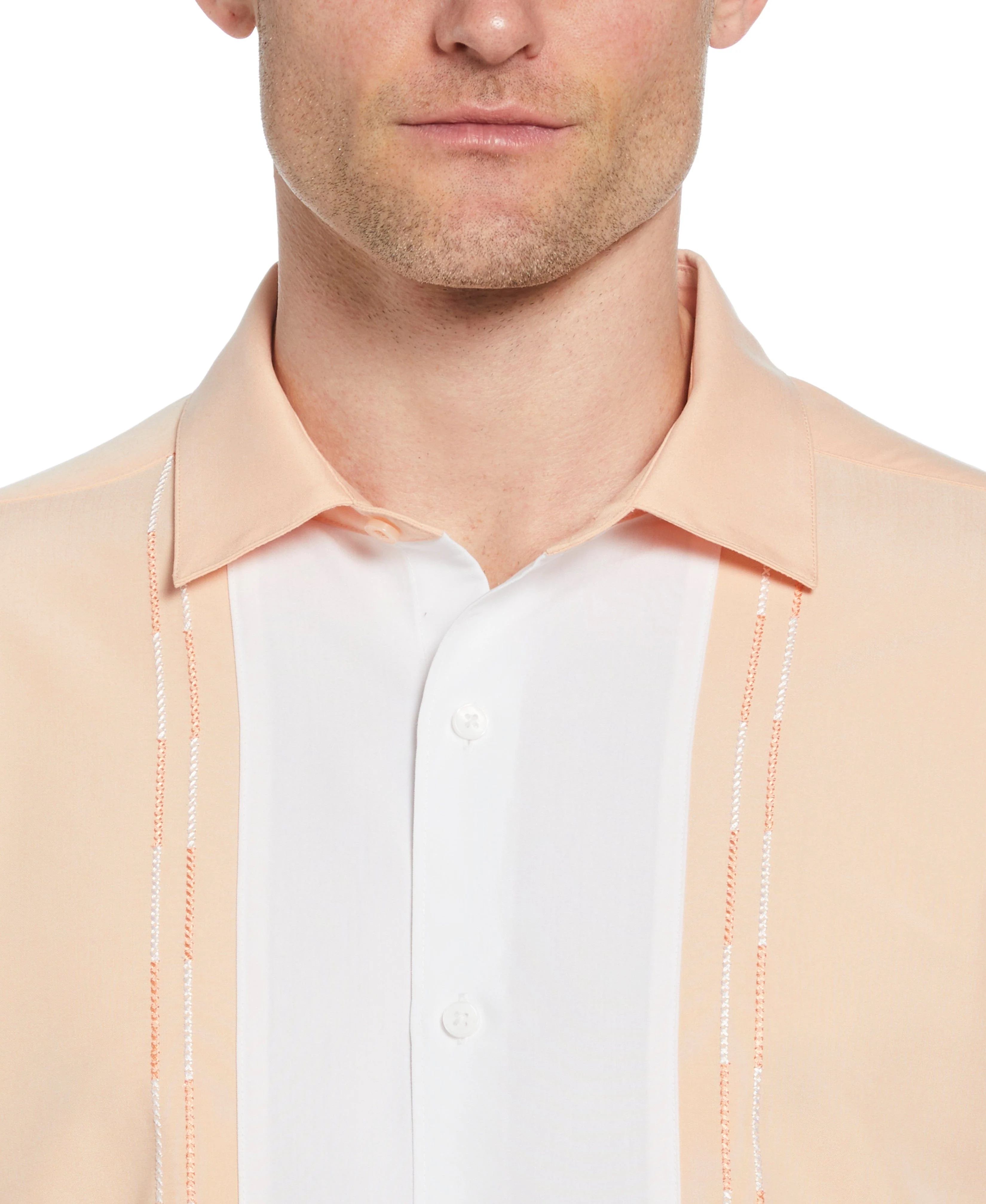 Color Block Embroidery Shirt - Image 4
