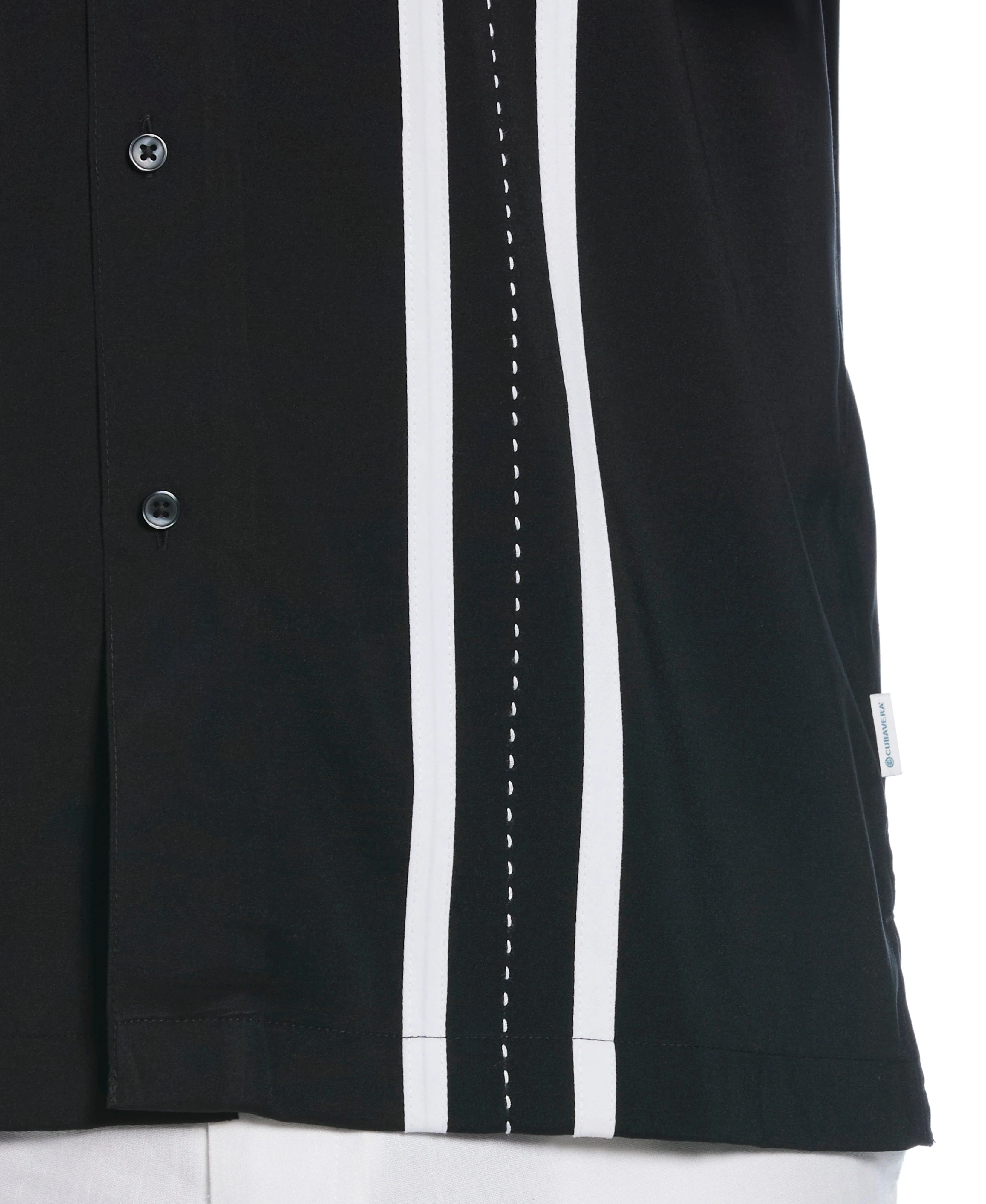 Big & Tall Contrast Panel Camp Collar Shirt - Image 13
