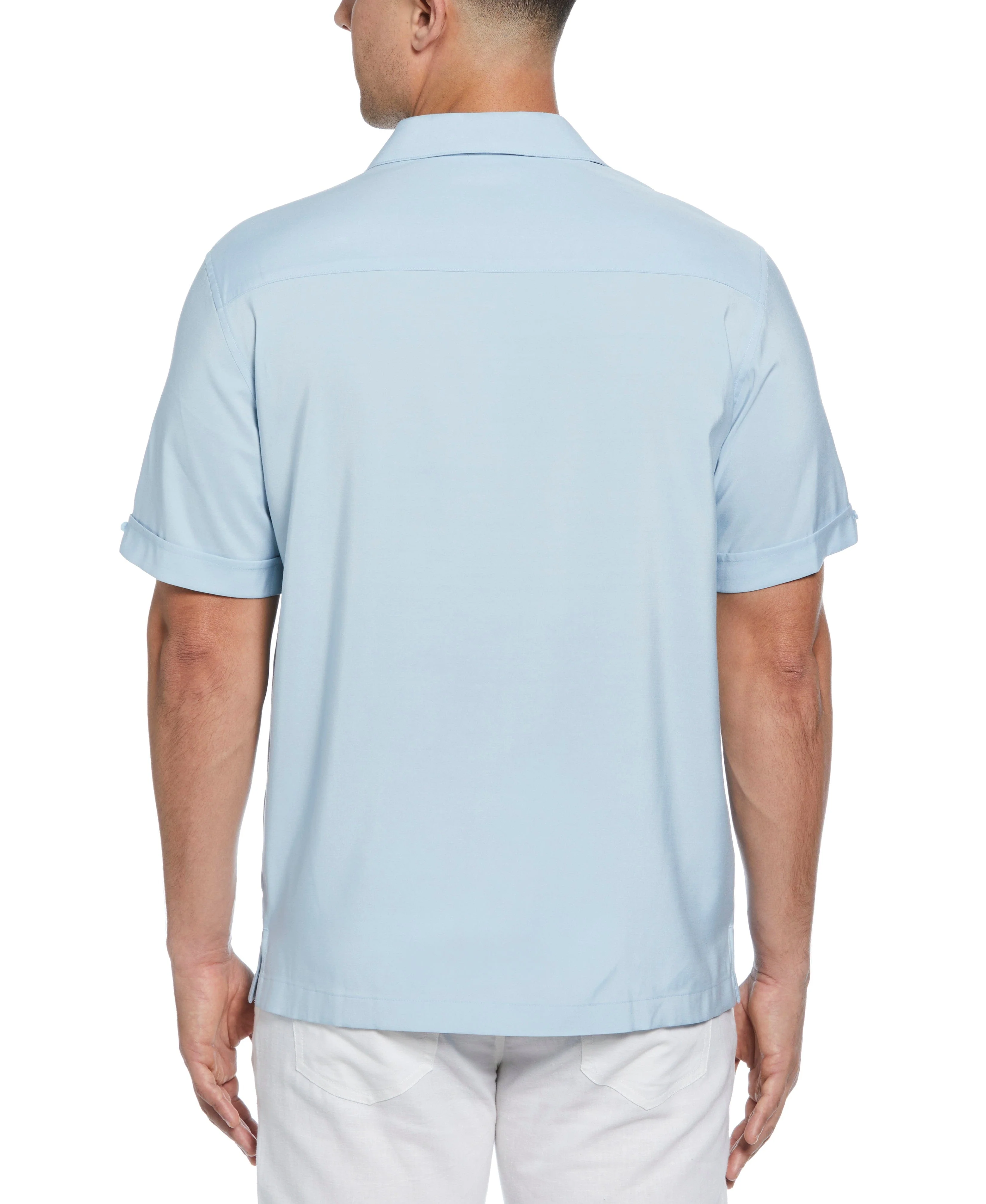 Contrast Panel Camp Collar Shirt - Image 17