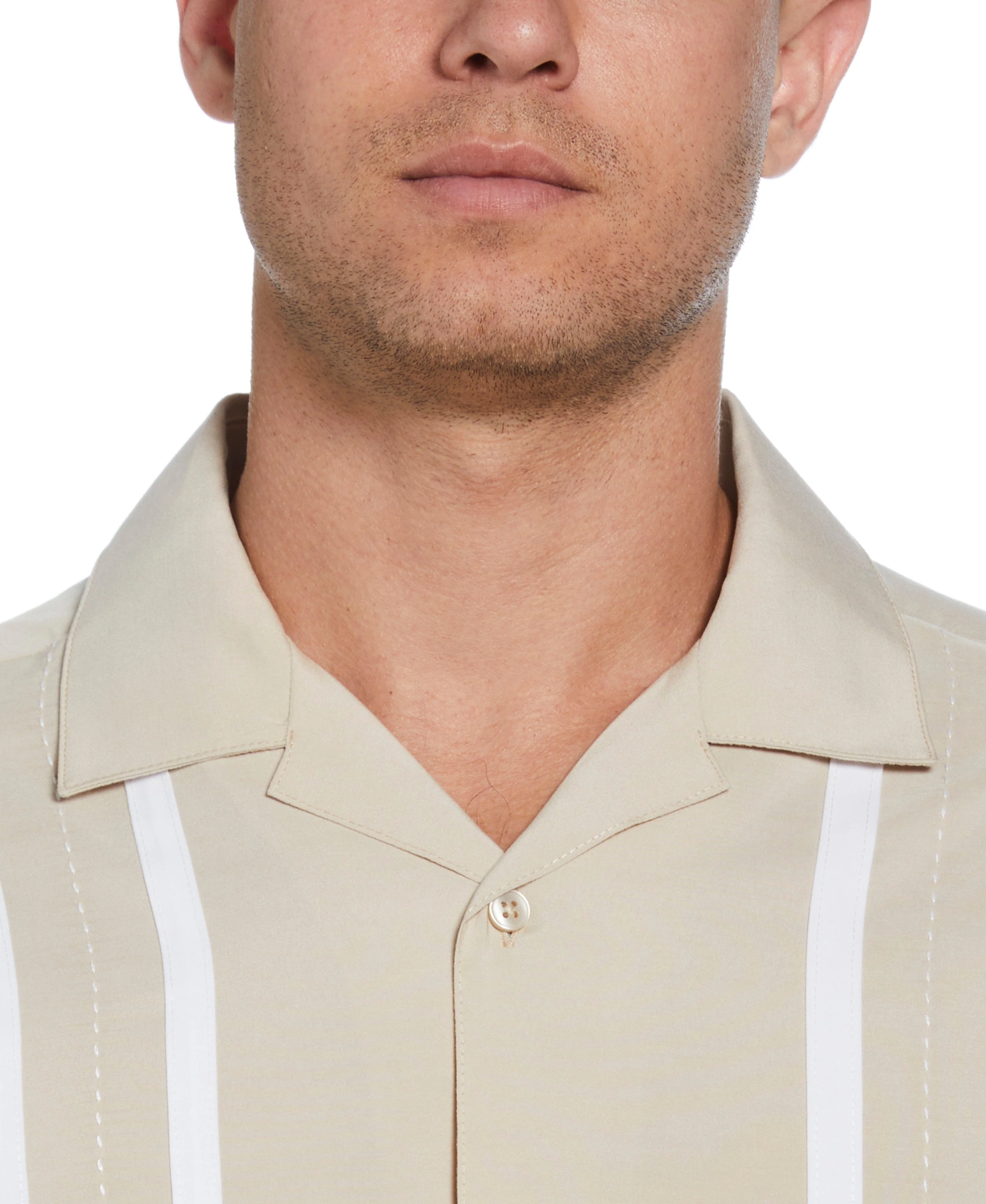 Contrast Panel Camp Collar Shirt - Image 24